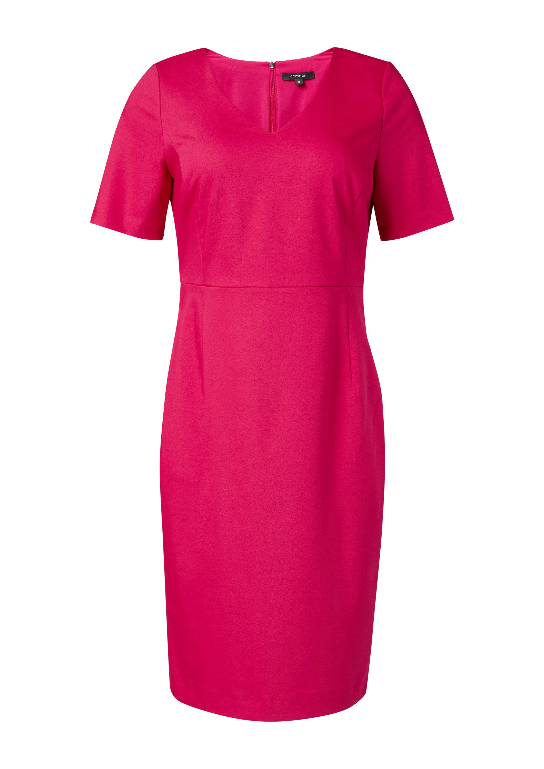 comma Minikleid Kleid Etuikleid aus Baumwollmix günstig online kaufen