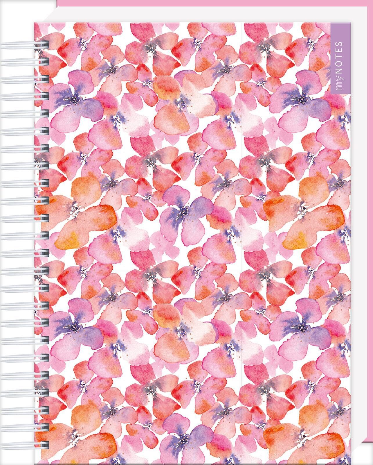 Ars Edition Tagebuch myNOTES Papeterie: Ringbuch Blumenträume