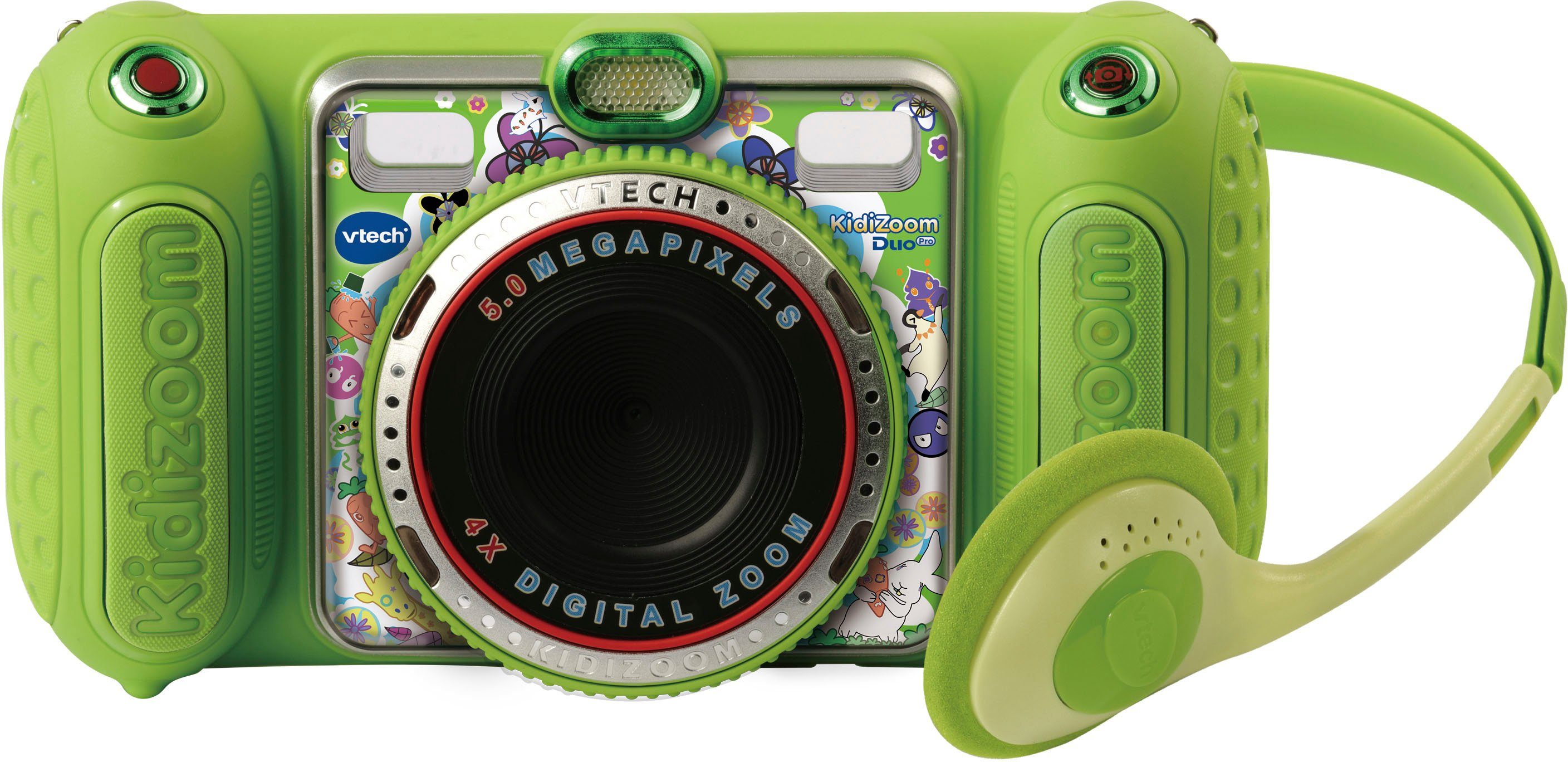 Vtech® KidiZoom Duo Pro Kinderkamera (inkluisve Kopfhörer) grün