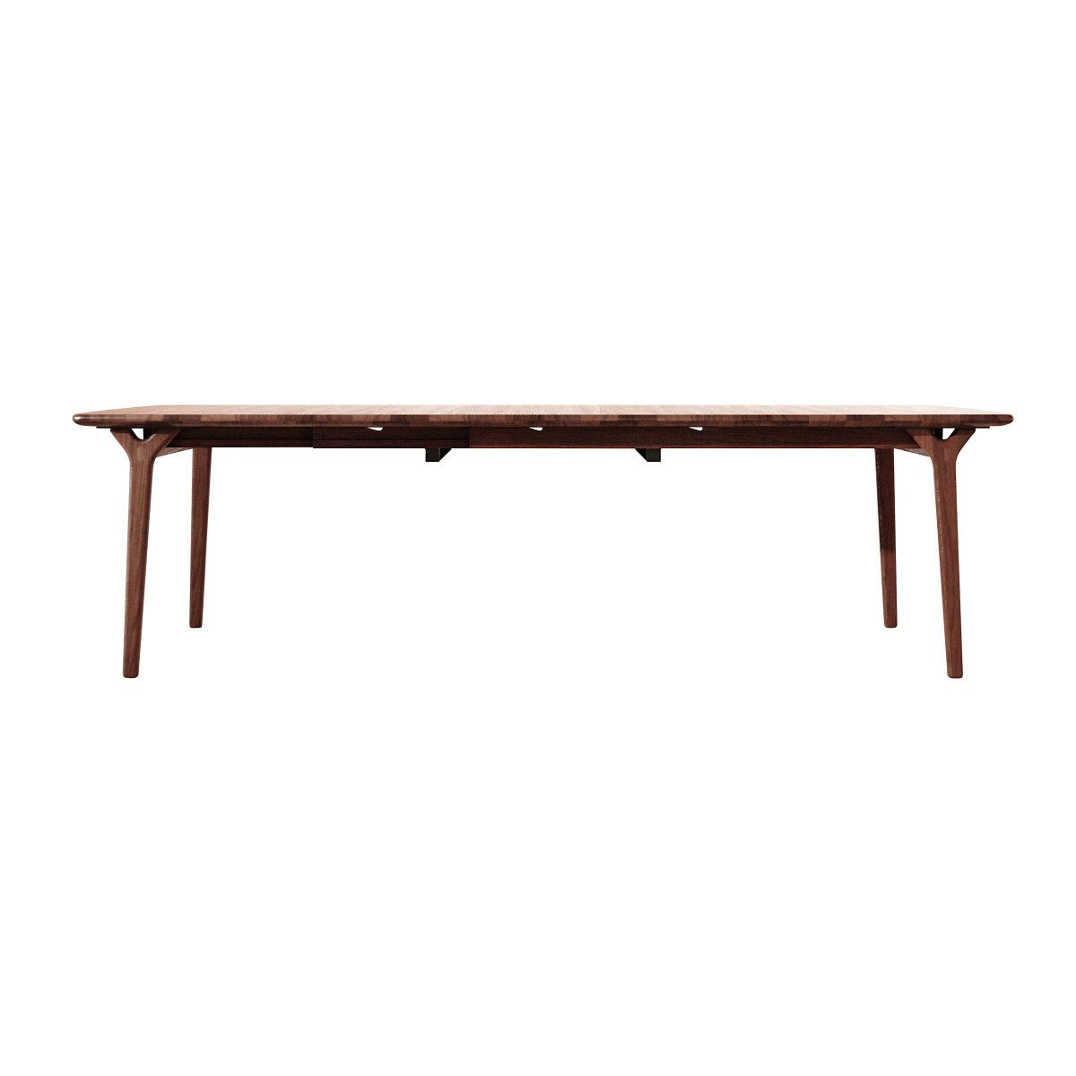 Tikamoon Esstisch Ausziehbarer Tisch aus massiver Eiche brown 6-12 Pers. Clara