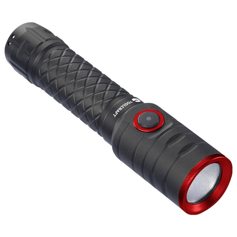 TOOLCRAFT Taschenlampe LED-Taschenlampe mit magnetischem Ladekabel, 1000 lm TO-9919599, mit Stroboskopmodus