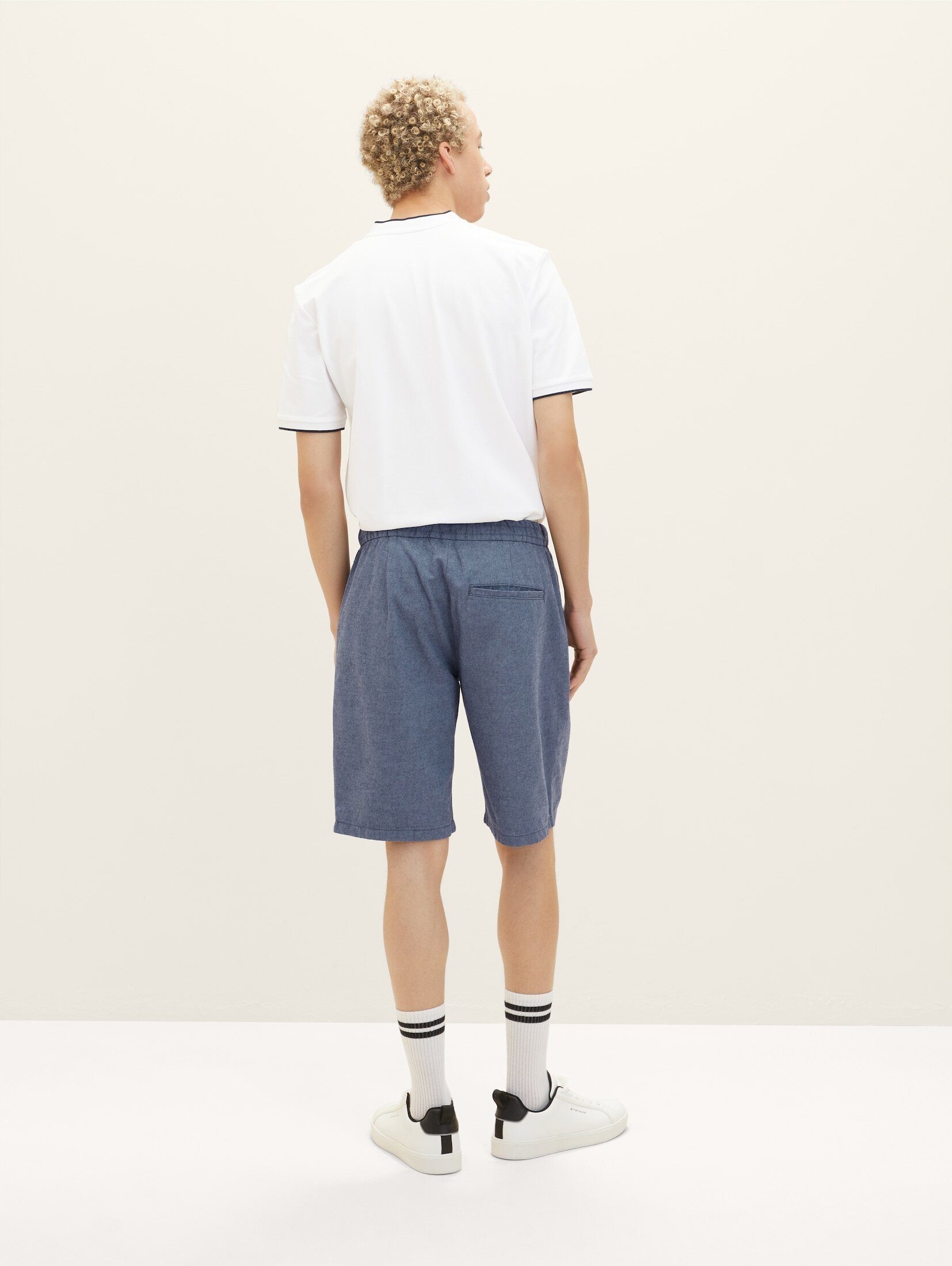 Shorts Denim navy TOM twill TAILOR Chinoshorts