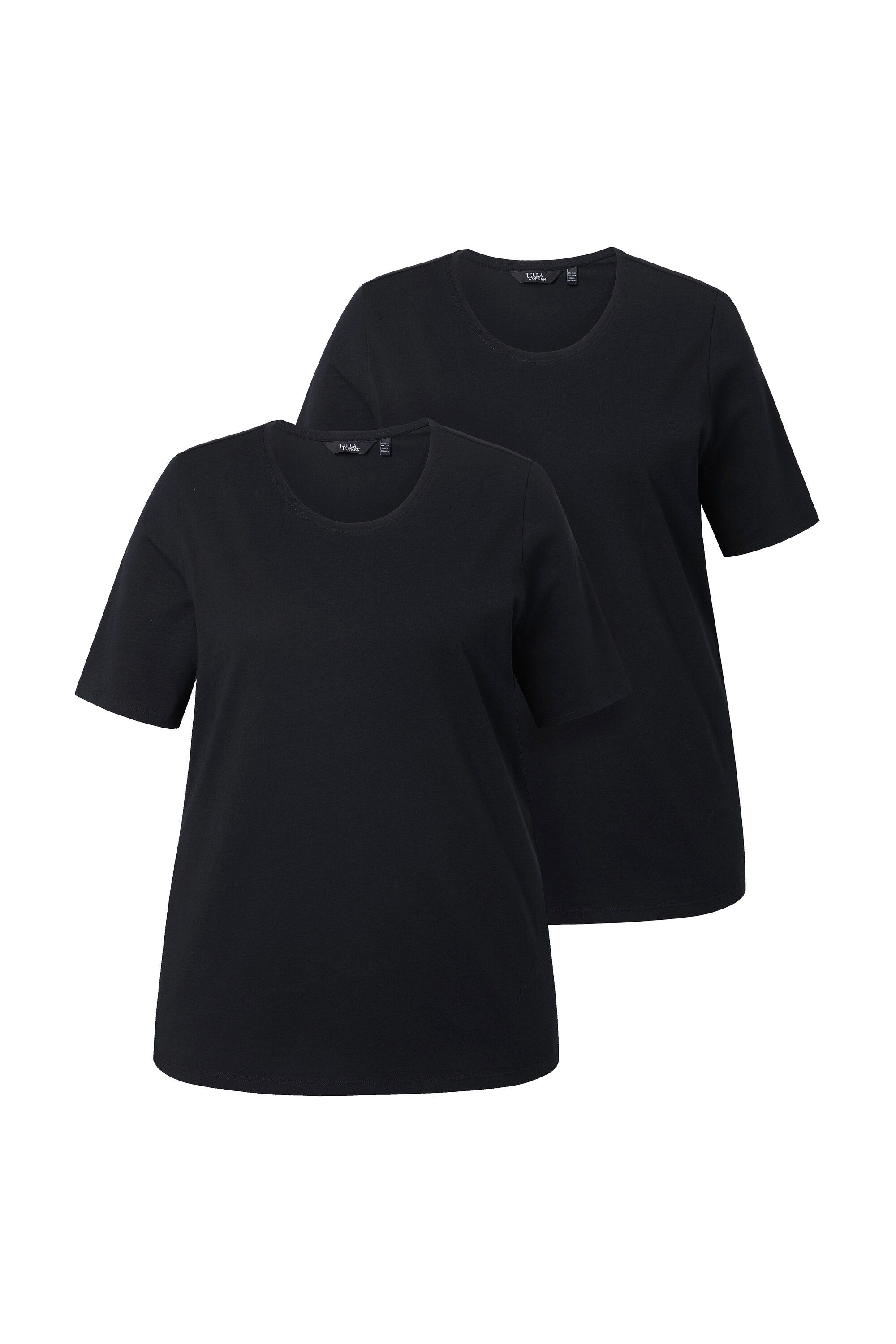 Ulla Popken T-Shirt T-Shirt Doppelpack Rundhalsausschnitt Regular günstig online kaufen
