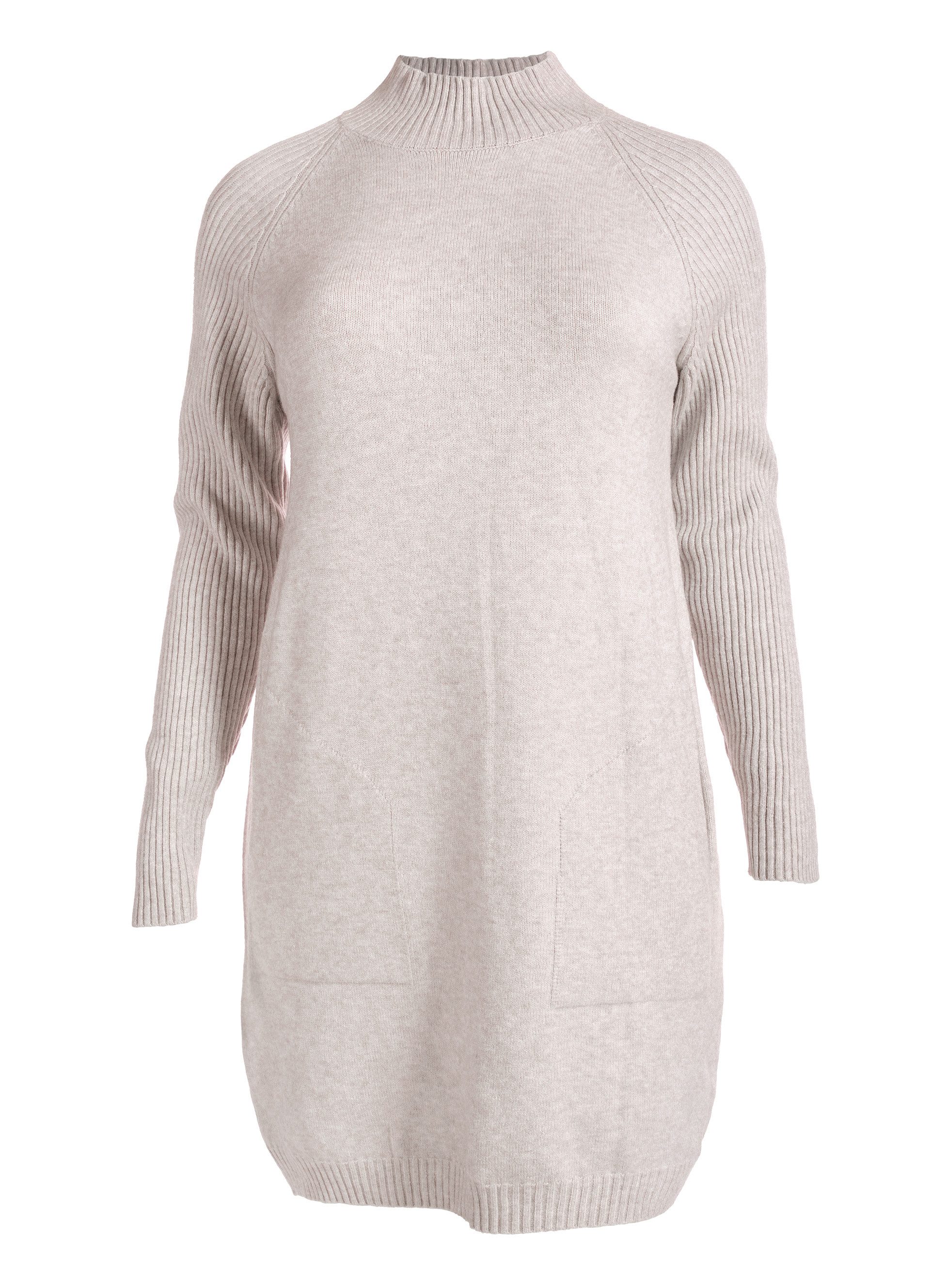 PEKIVESSA Strickkleid Minikleid Feinstrick gerader Schnitt weicher Griff