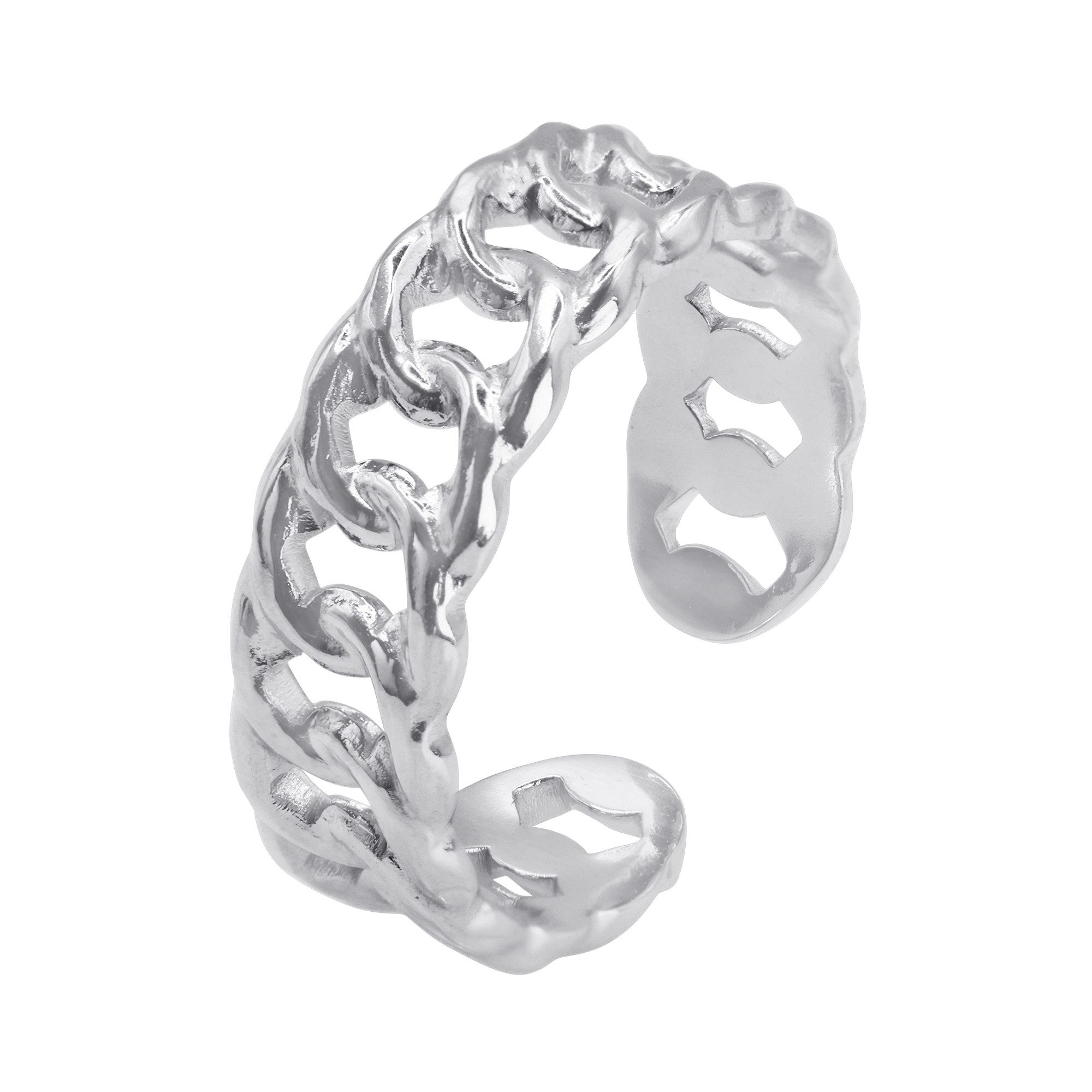 HEIDEMAN Fingerring Palma silberfarben (Ring, 1-tlg., inkl. Geschenkverpackung), One Size Ring Frauen mehr