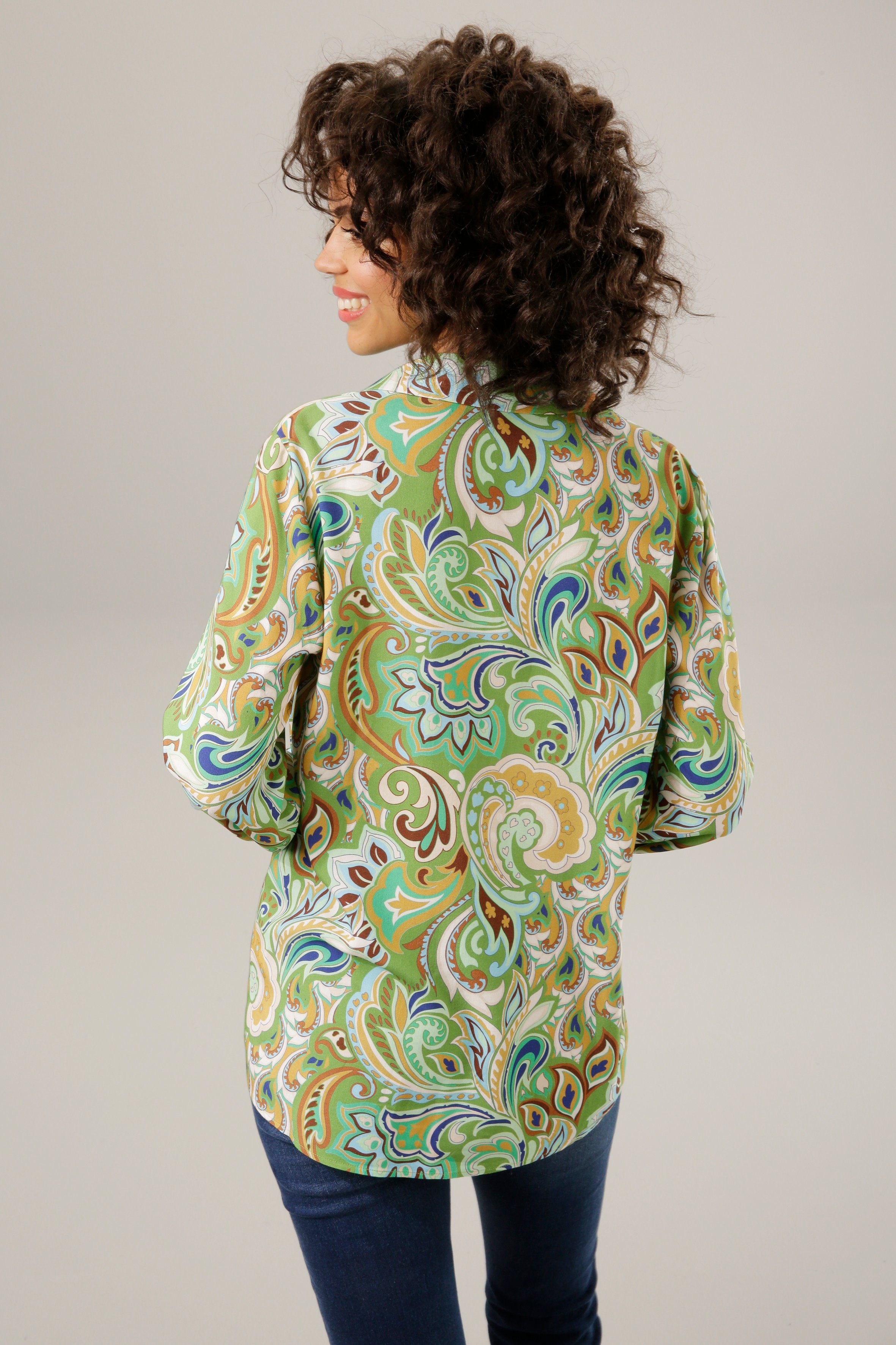Aniston CASUAL Hemdbluse graphische Paisley-Muster - günstig online kaufen