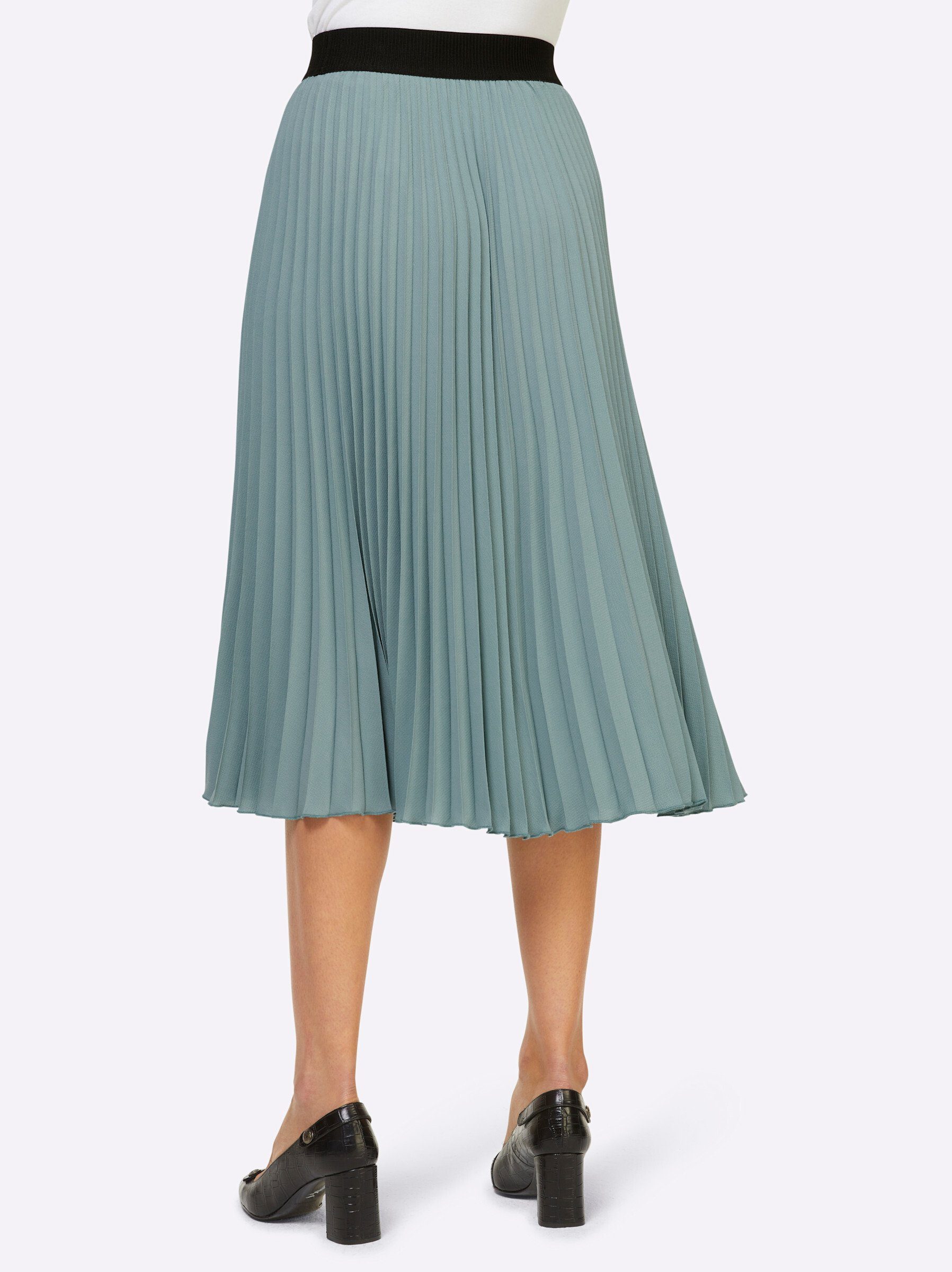 heine A-Linien-Rock Plisseerock .