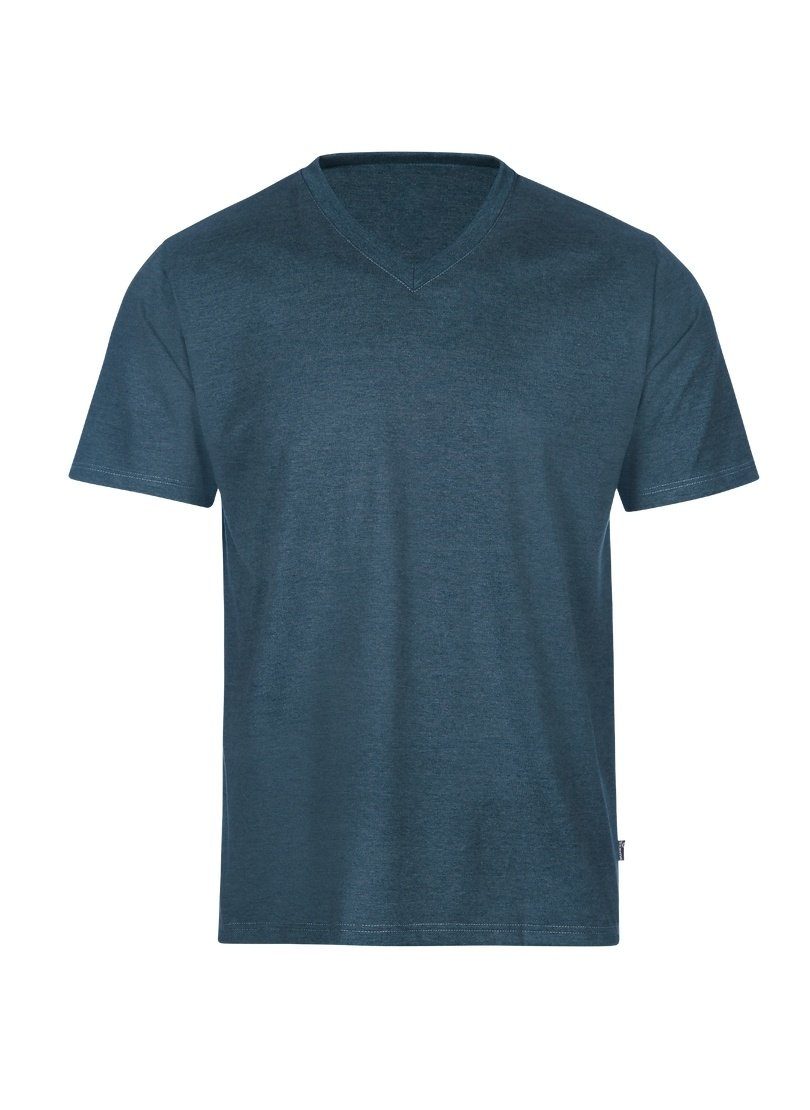 Trigema T-Shirt TRIGEMA V-Shirt Schnitt DELUXE Unisex Baumwolle, Klassischer
