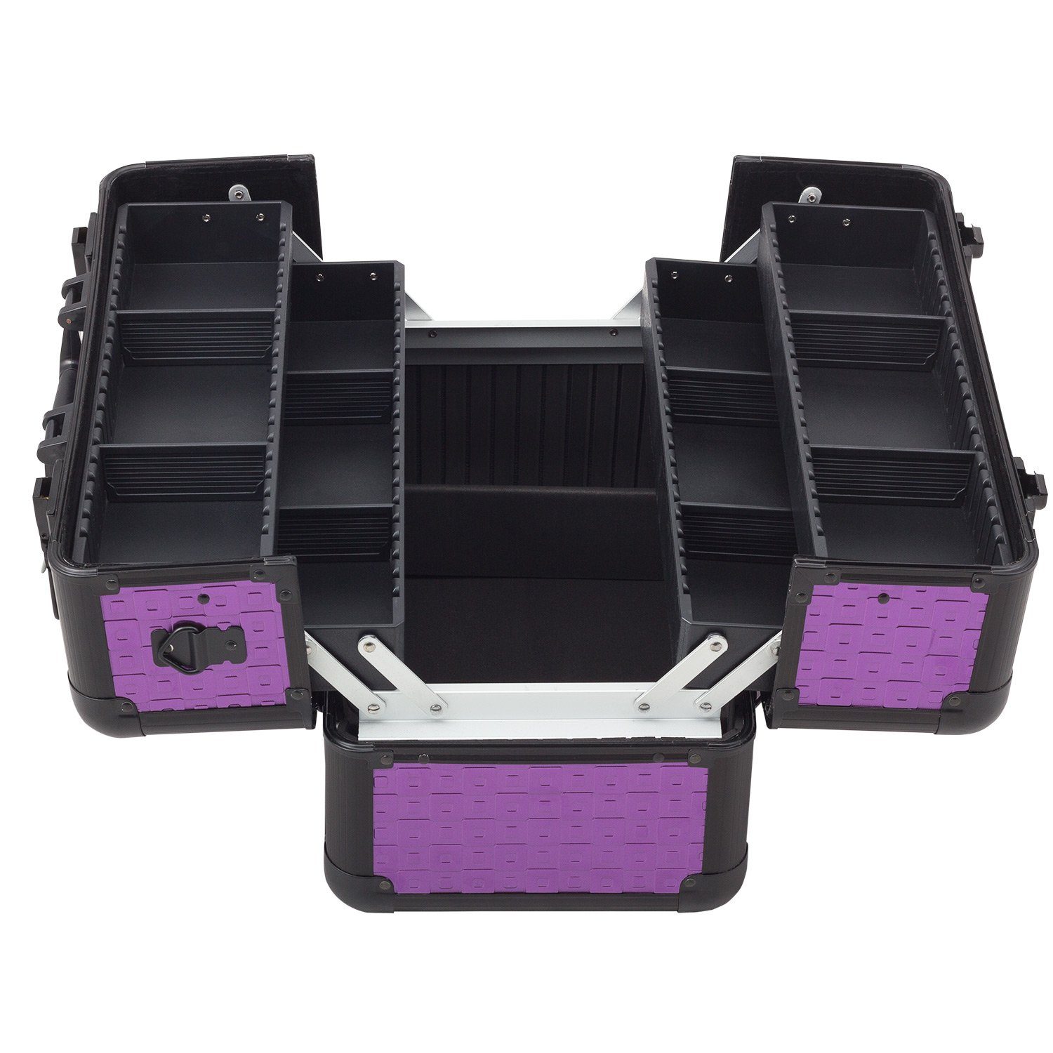 anndora Kosmetikkoffer Multikoffer abschließbar Karo geprägt, variable Fäch günstig online kaufen