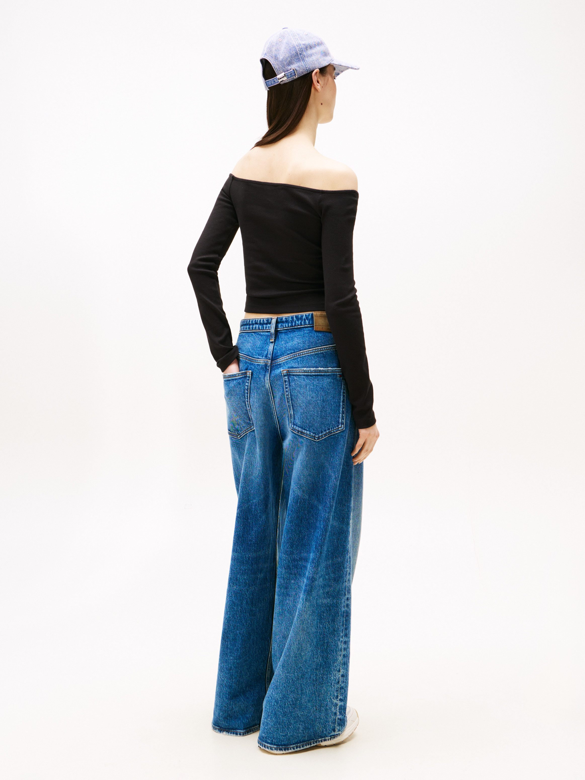 Tommy Jeans Langarmshirt TJW SLIM ESSENTIAL BOAT NECK LS