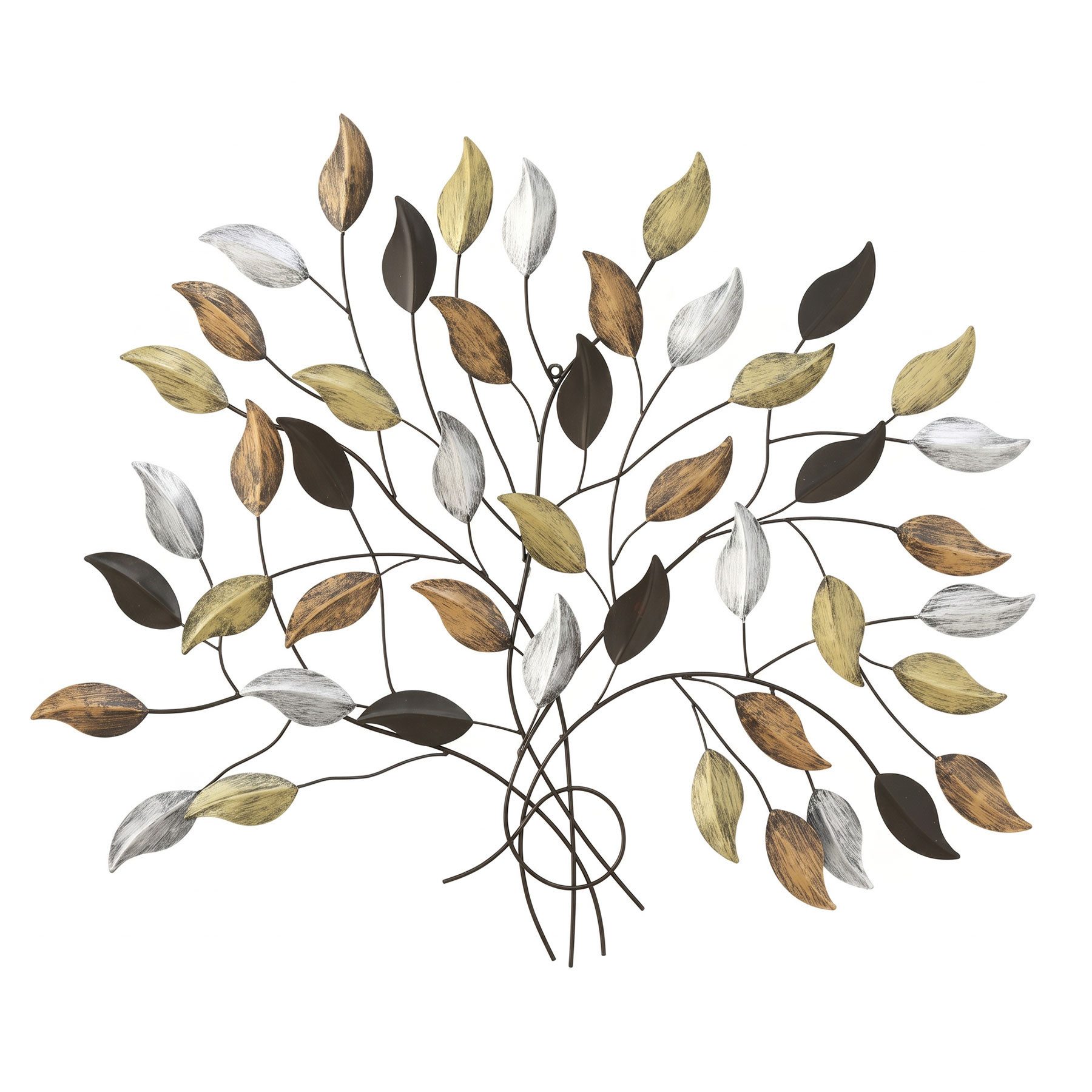 Levandeo® Wanddekoobjekt XXL Wandobjekt Eisen Baum-Design 91x103cm Metalldeko Modern Vintage Wa (1 St)