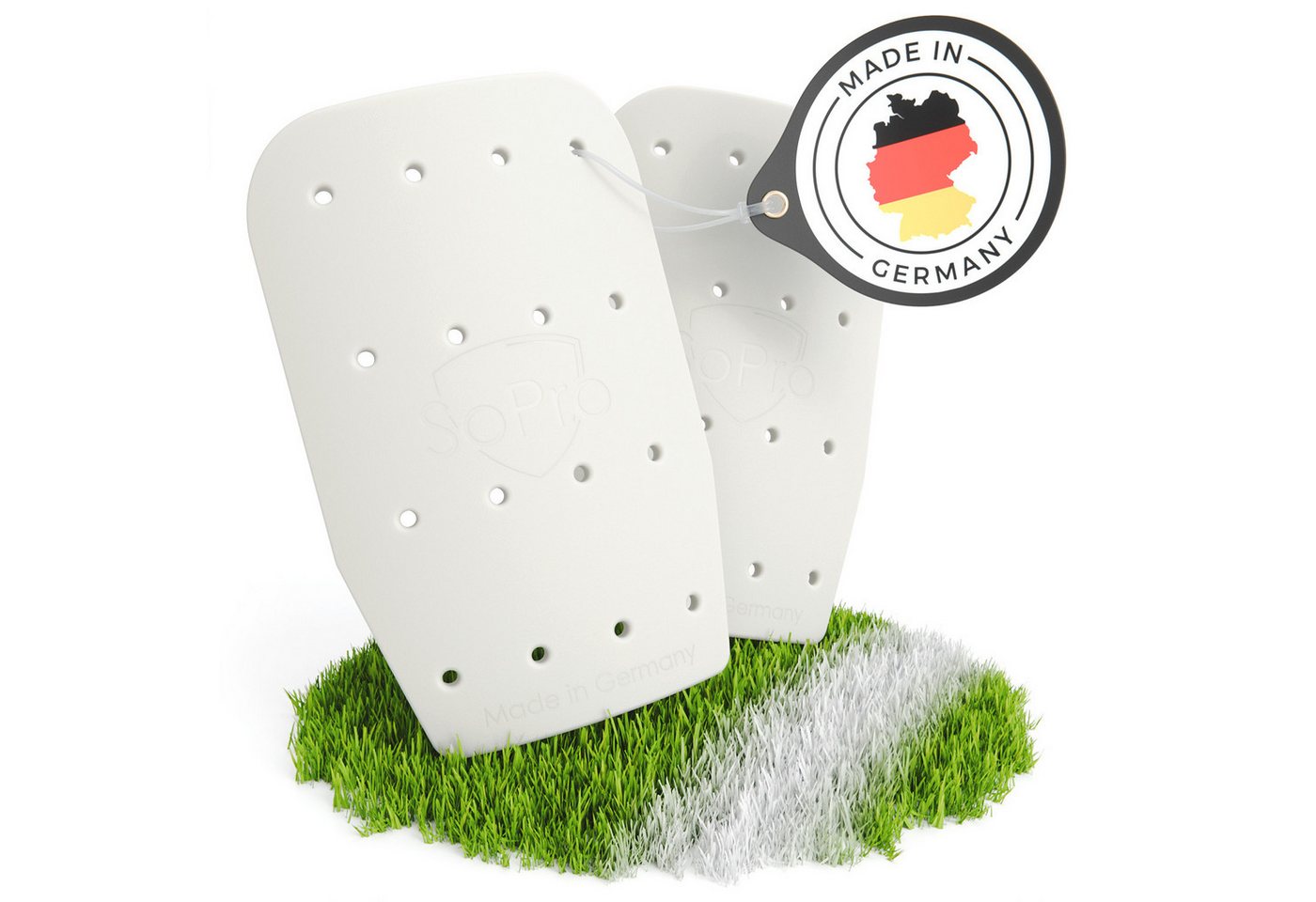 SoPro Schienbeinschutz Mini Schienbeinschoner für Kinder & Erwachsene, leicht, rutschfest (2-tlg)