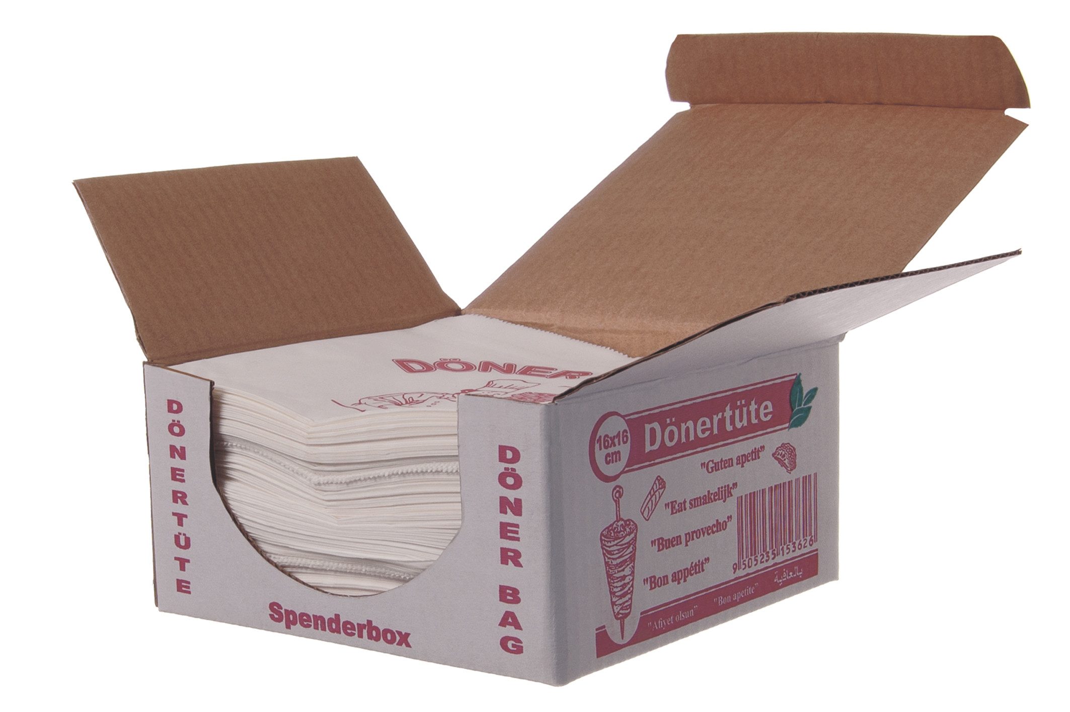 Nergiz Einweghandschuhe 1000 Stück Dönertüte Kebabtüte Dönertasche (Weiß mi günstig online kaufen