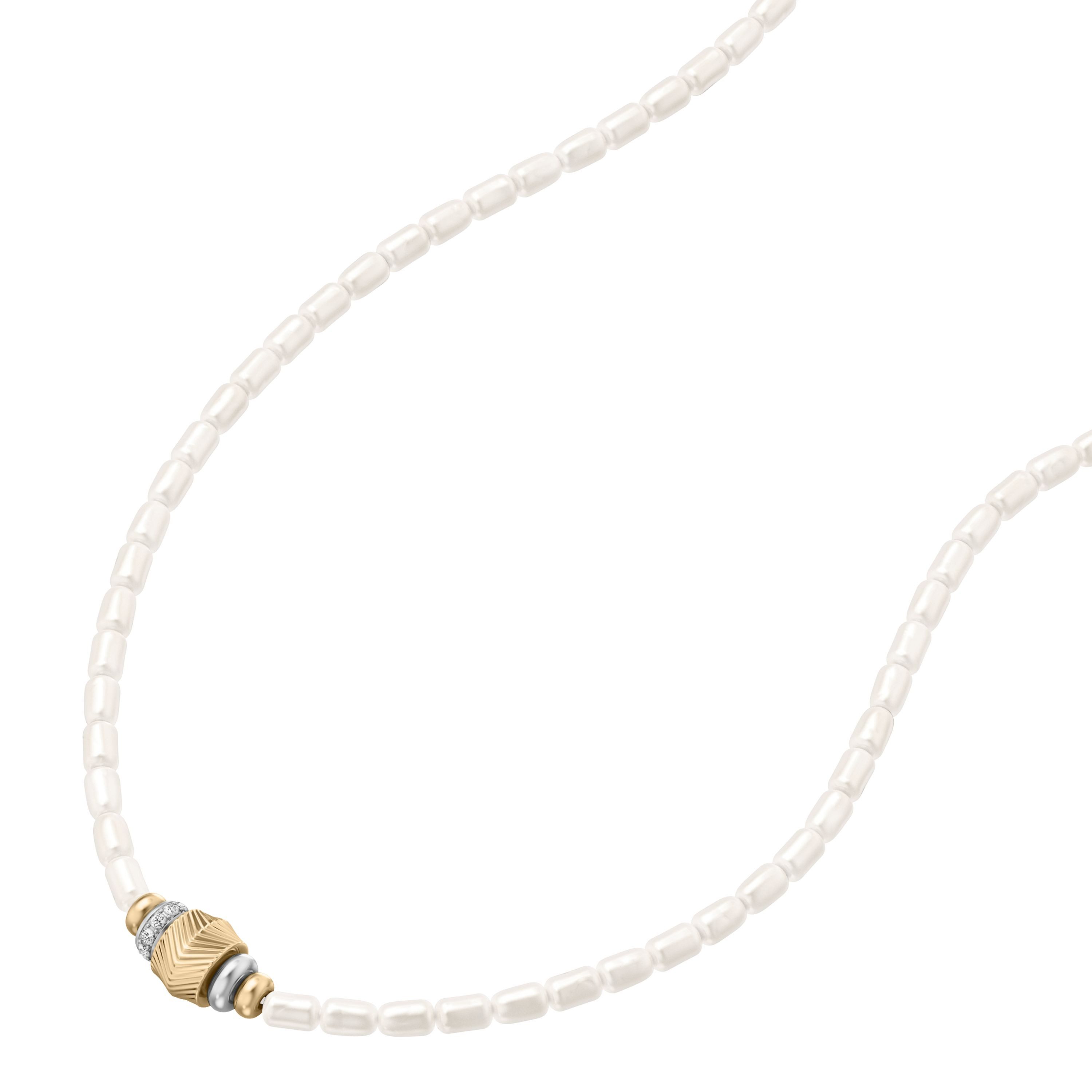 Fossil Kette mit Anhänger Harlow, mit Glasstein - mit Acryl