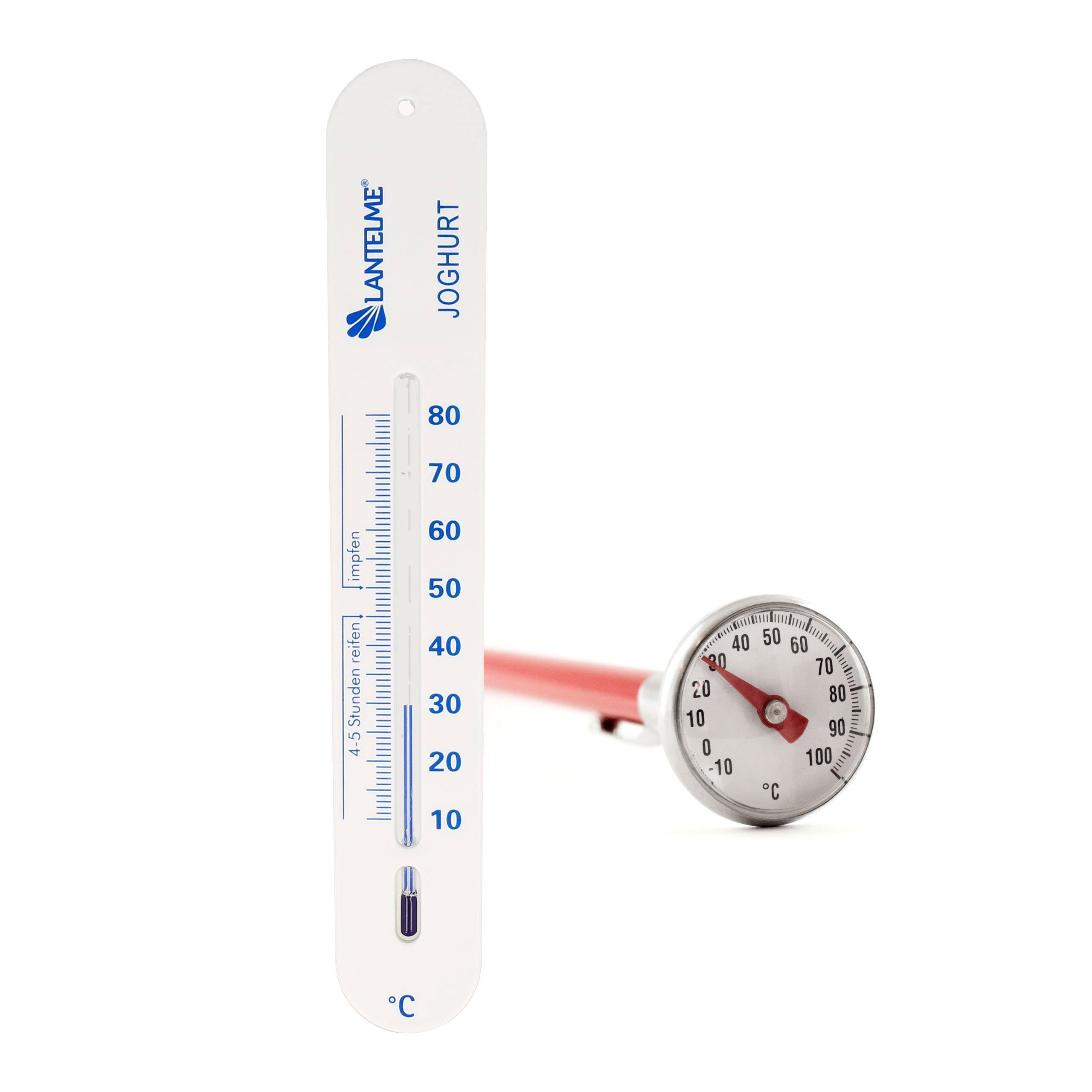 Kochthermometer Set Joghurt und Topf Thermometer Set Milch Käse Quark Frischkäse