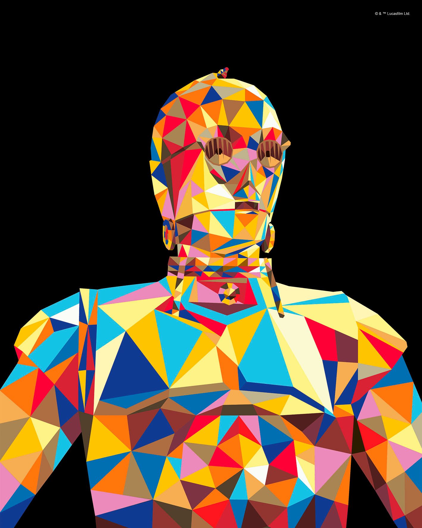 Ravensburger Malen nach Zahlen CreArt, Star Wars - C-3PO, Made in Europe