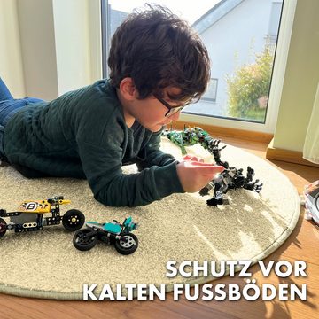 Kinderteppich Crocodile, Individuell einsetzbar, Karat, Rund, Viele Farben und Größen