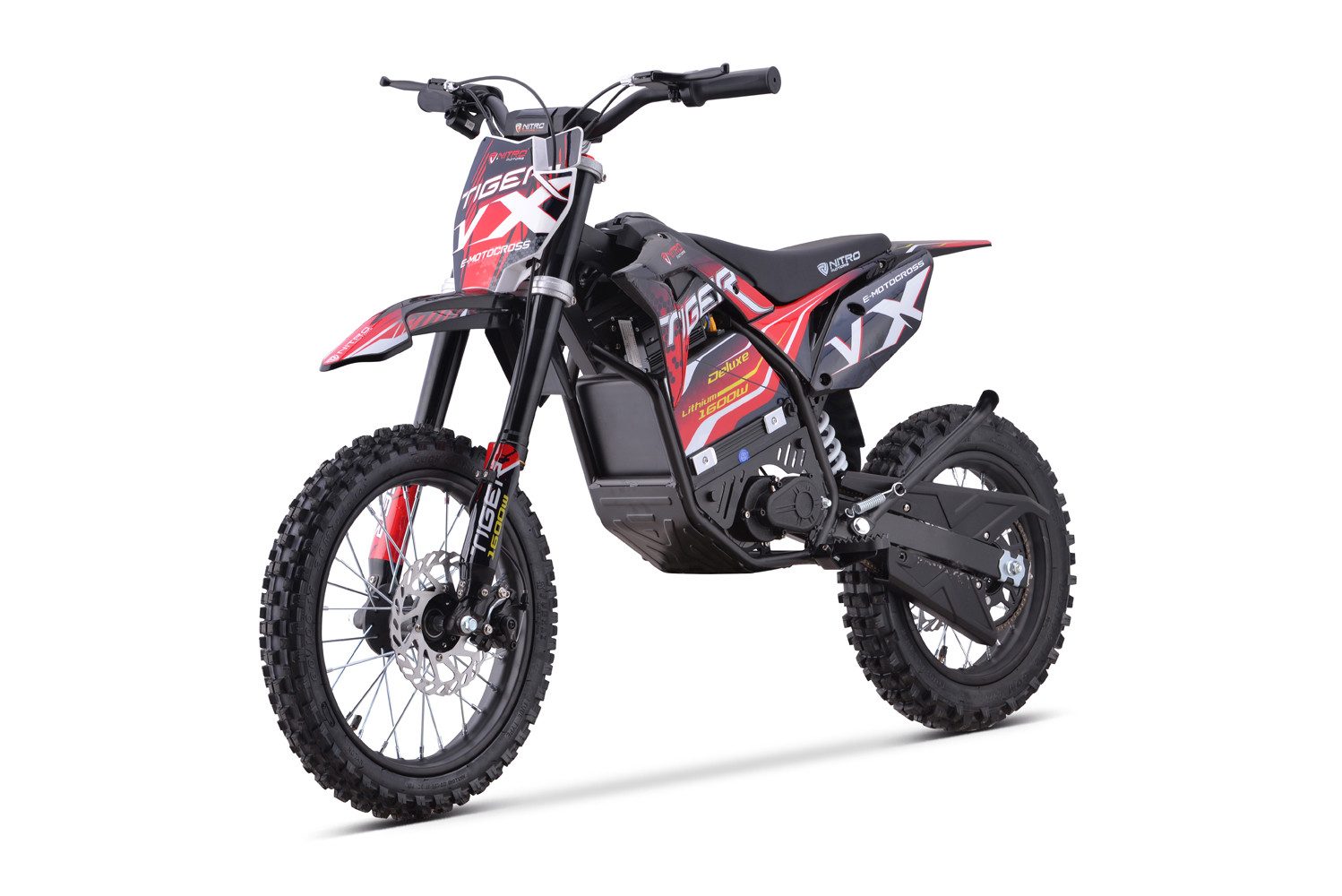 Smarty Crossrad 1600W Eco Dirtbike Tiger VX 48V 13Ah Lithium 14"12"