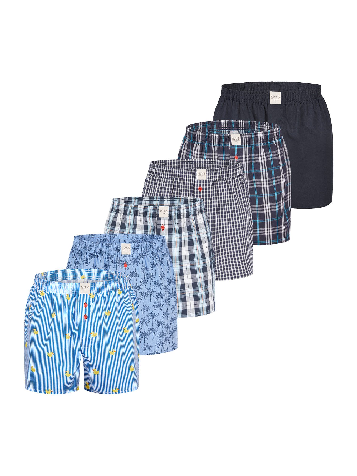 Phil & Co. Boxer Classic Sets (6-St) American Boxershorts - weit und bequem günstig online kaufen