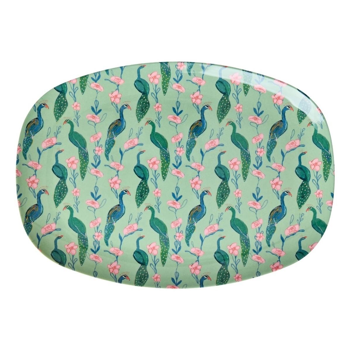 rice Teller Melamin Teller oval 30x22cm Snackteller Käseplatte