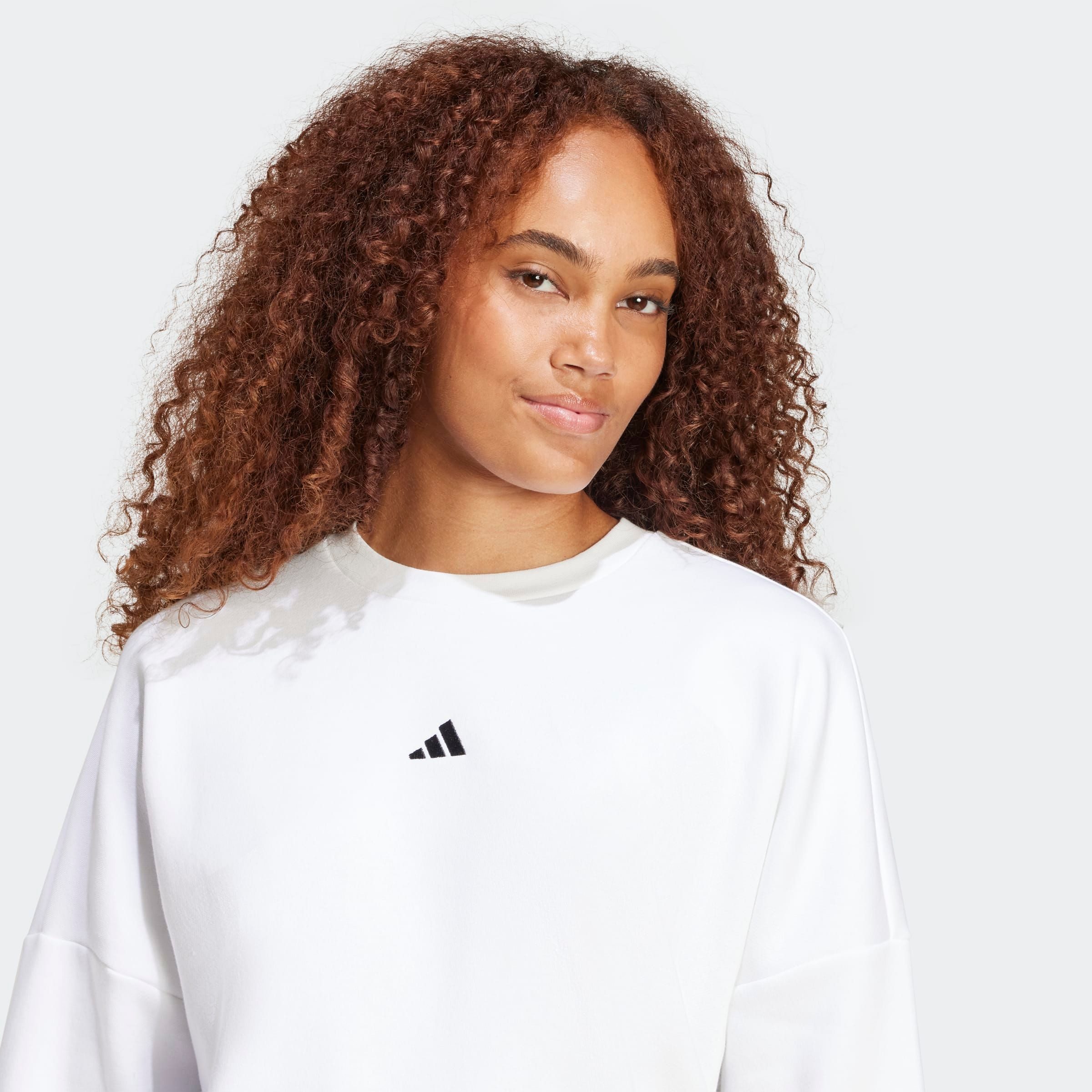 adidas Sportswear Sweatshirt ESSENTIALS SMALL LOGO FEELCOMFY mit flauschiger Innenseite – Bild 5 von 5