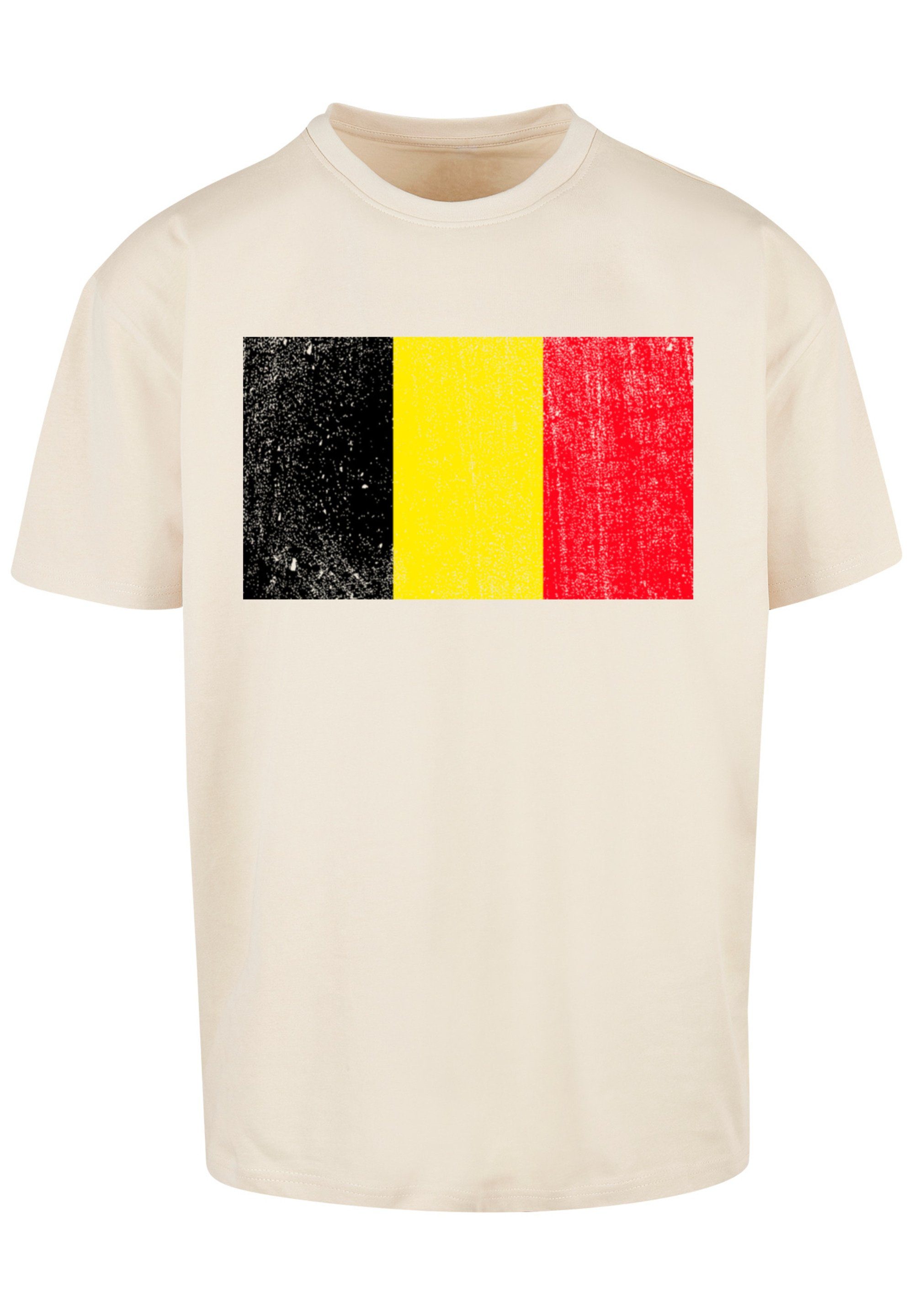 Belgium sand Belgien F4NT4STIC Flagge T-Shirt Print
