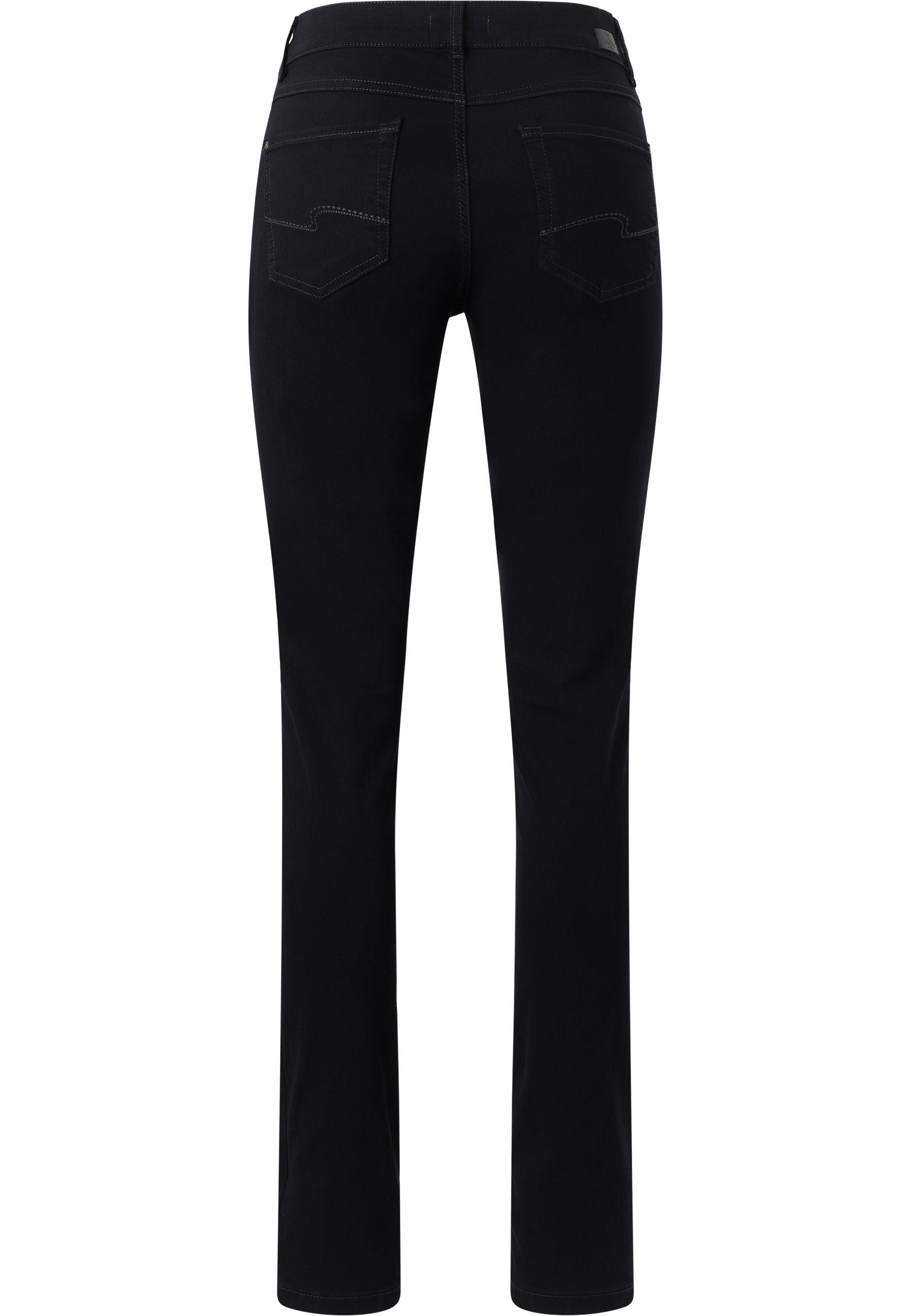 Label-Applikationen Denim cleanem Slim-fit-Jeans Skinny ANGELS mit Jeans schwarz Stretch mit Super