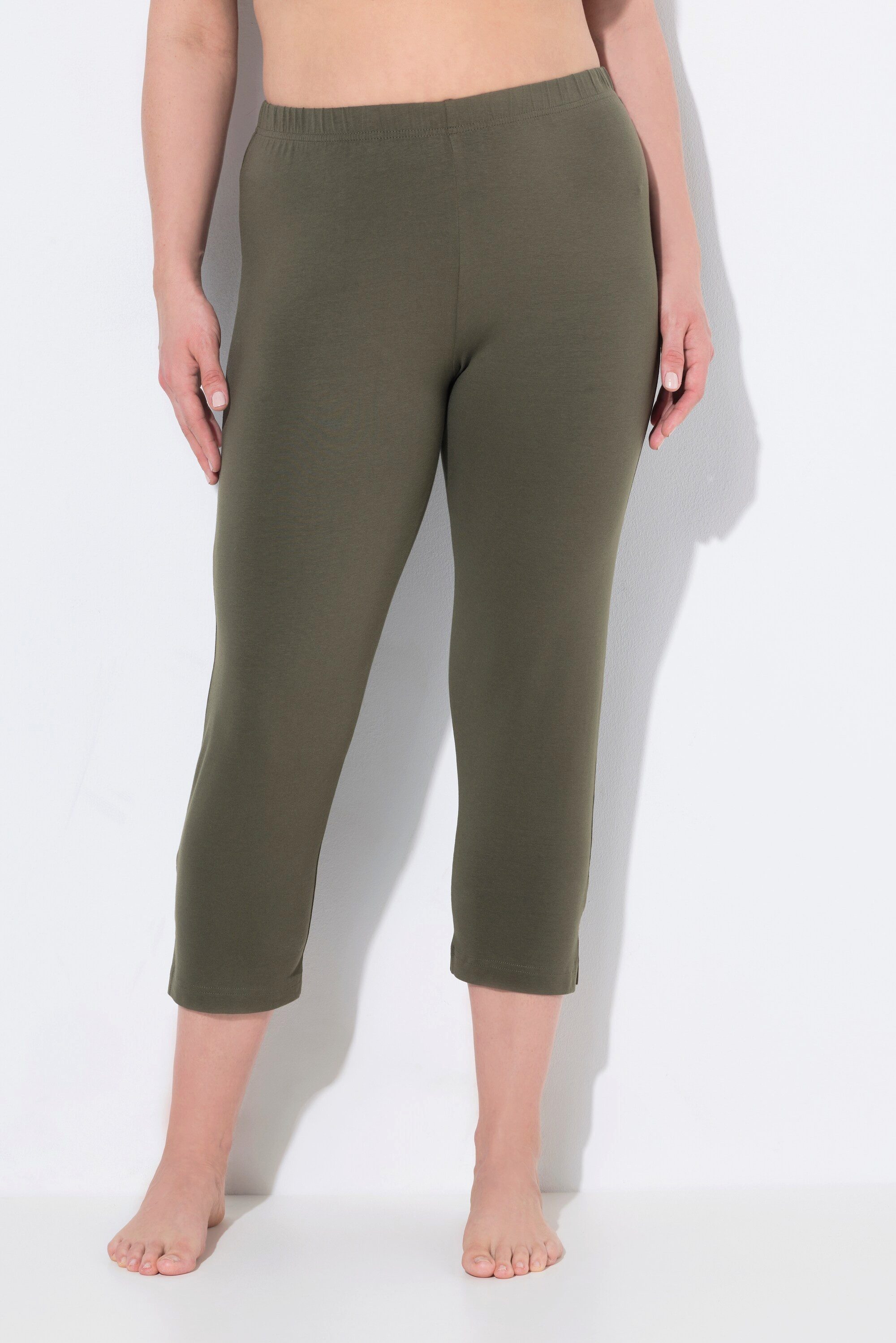 Ulla Popken Funktionshose Caprihose 7/8-Länge Elastikbund günstig online kaufen