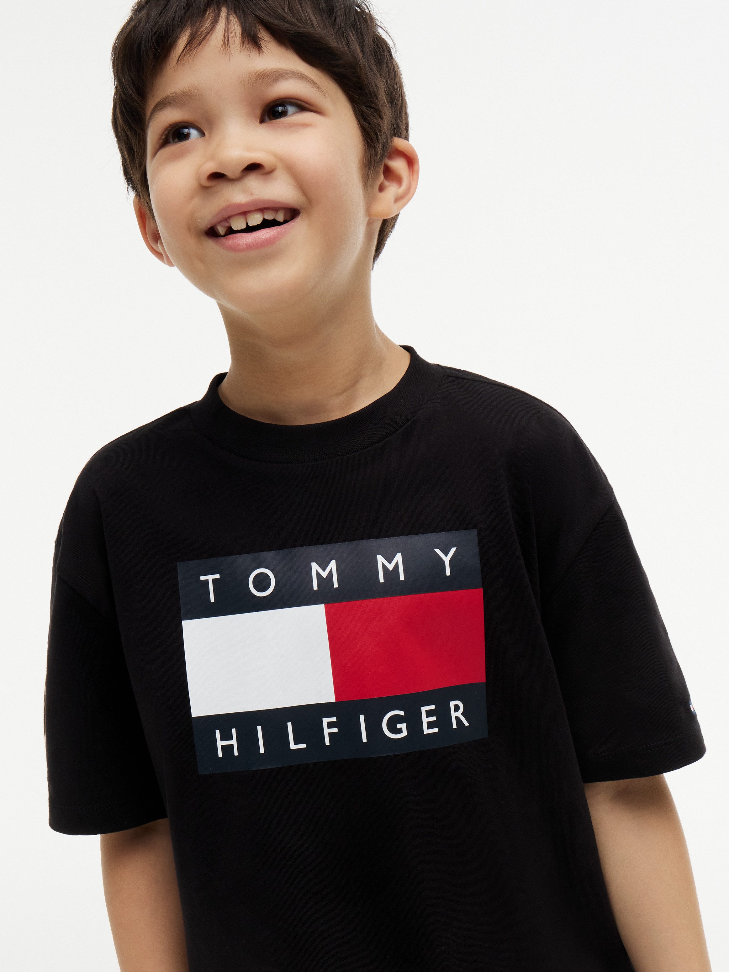 Tommy Hilfiger T-Shirt HERITAGE Regular Fit, Kinder bis 16 Jahre, Logo-Print