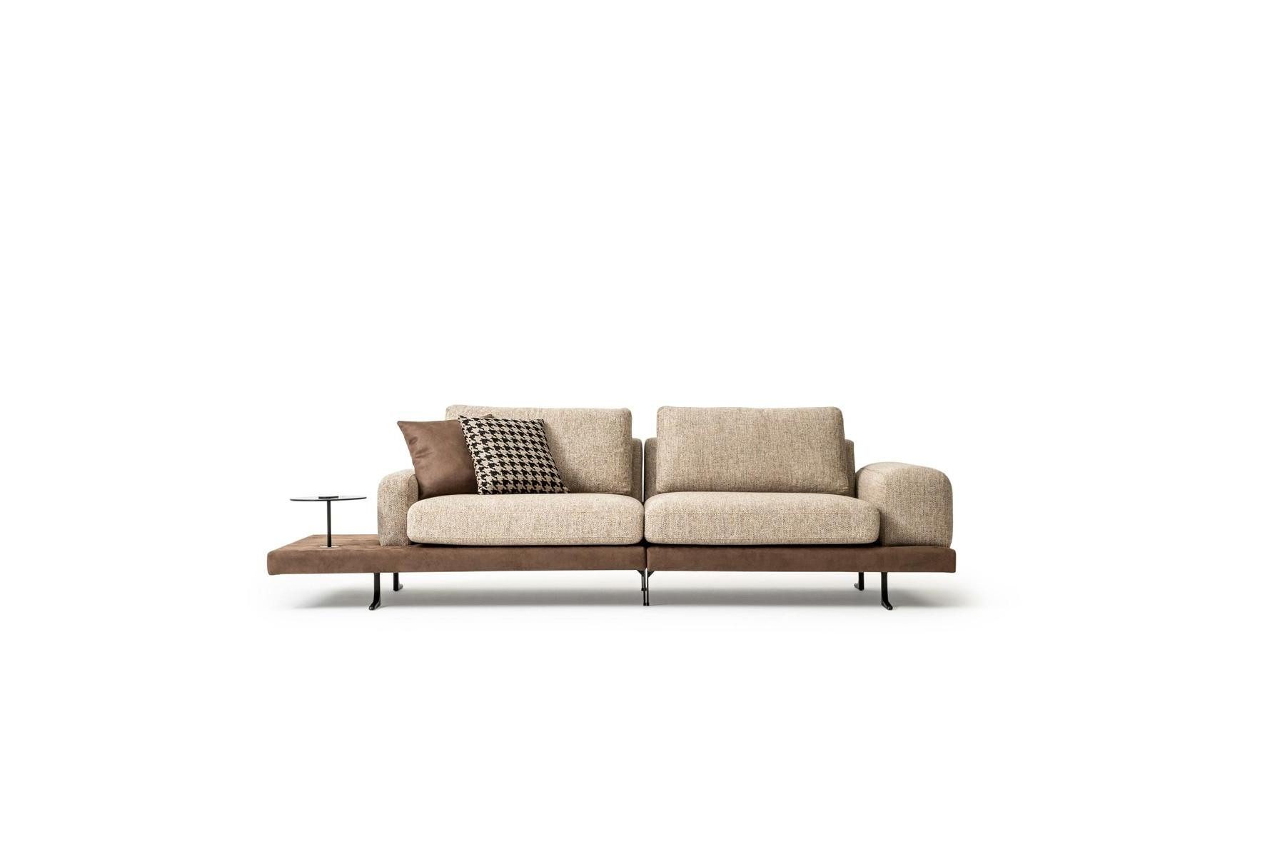 Xlmoebel Big-Sofa Modernes Textil-Polstersofa mit Ablagefläche in elegantem Design, 1 Teile, Hergestellt in Europa