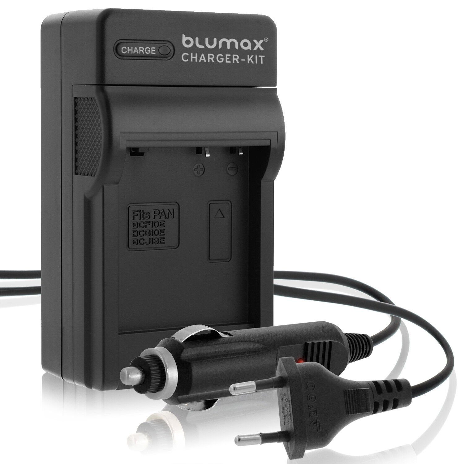 Blumax Ladegerät für Panasonic DMW-BCF10E DMW-BCJ13 DMW-BCG10E DMC-FS30 Kamera-Akku