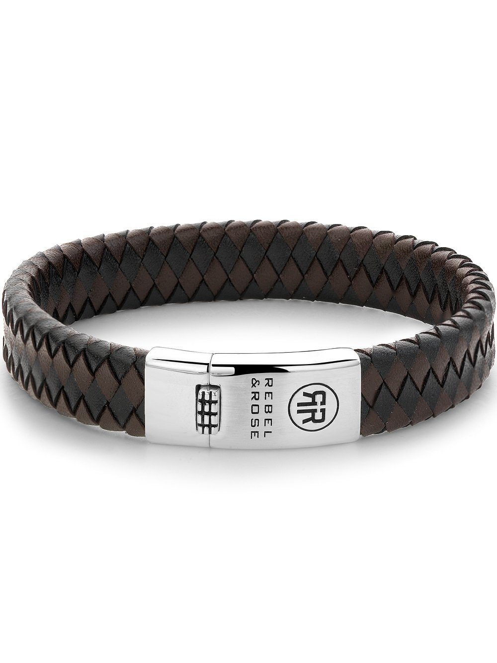 Rebel & Rose Armband Rebel & Rose Armband Braided Flat RR-L0126-S-L Herren