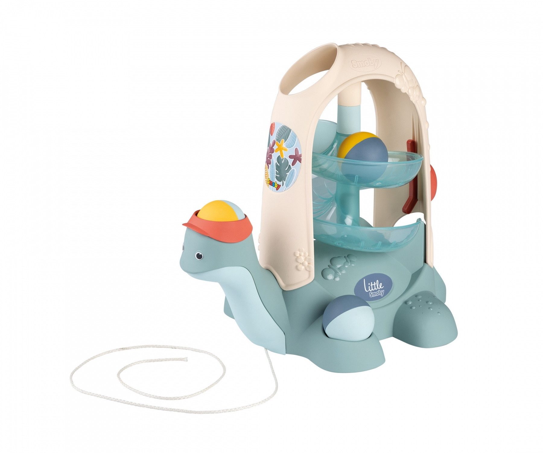 Smoby Lernspielzeug Smoby Little Smoby 2in1 Kugelbahn & Nachziehtier Schild günstig online kaufen