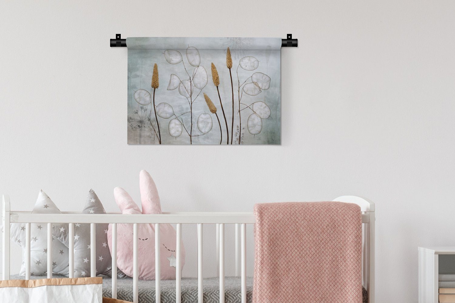 MuchoWow Wanddekoobjekt Wohnzimmer, Natur, Stilleben Wandbehang, Kleid, Schlafzimmer, Wanddeko Kinderzimmer - - für Trockenblumen