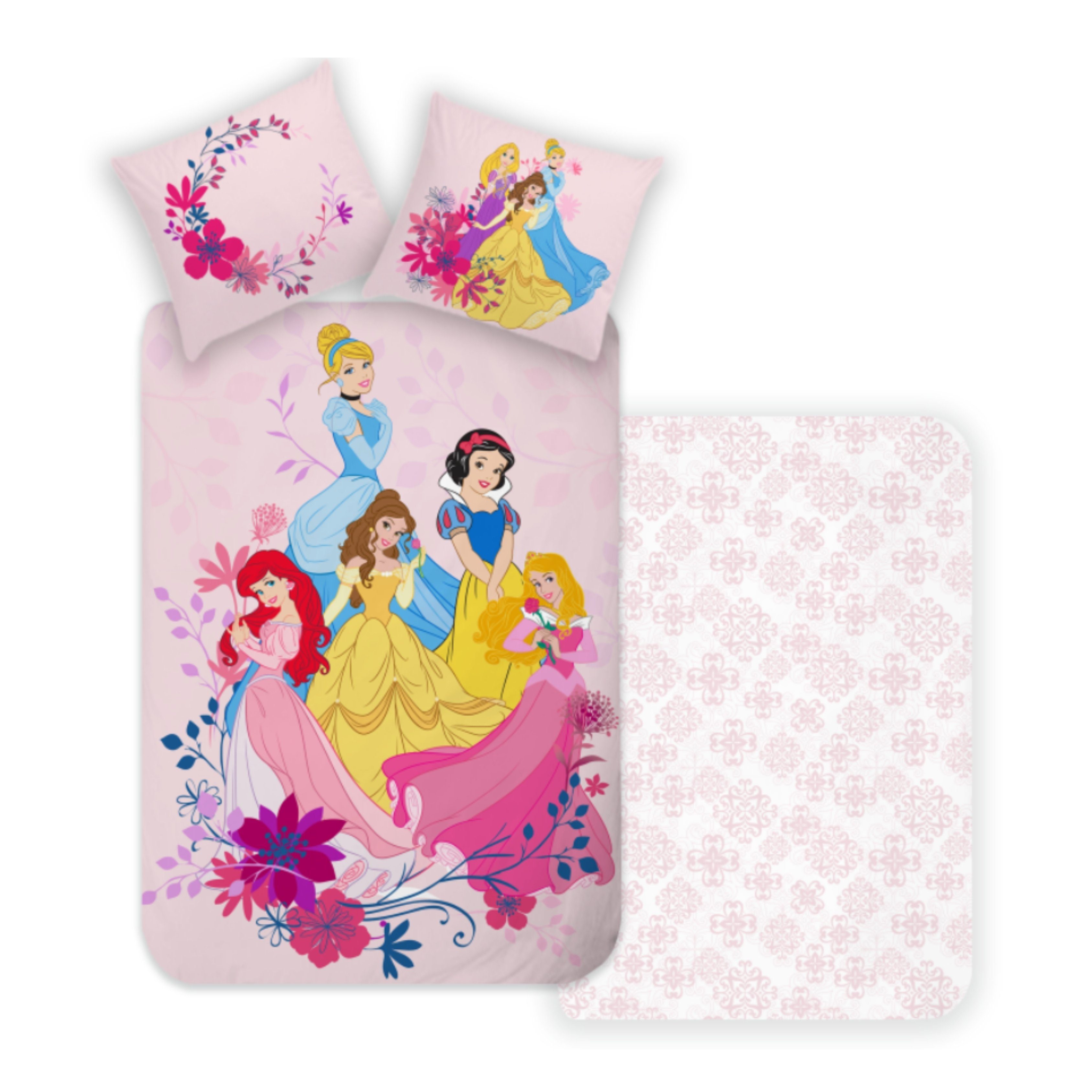 MTOnlinehandel Kinderbettwäsche Disney Prinzessin 135x200+80x80 cm, günstig online kaufen