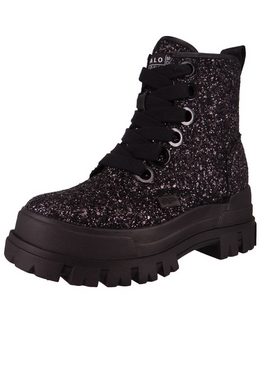 Buffalo 1622144 Aspha Lace UP Hi Vegan Black Stiefelette