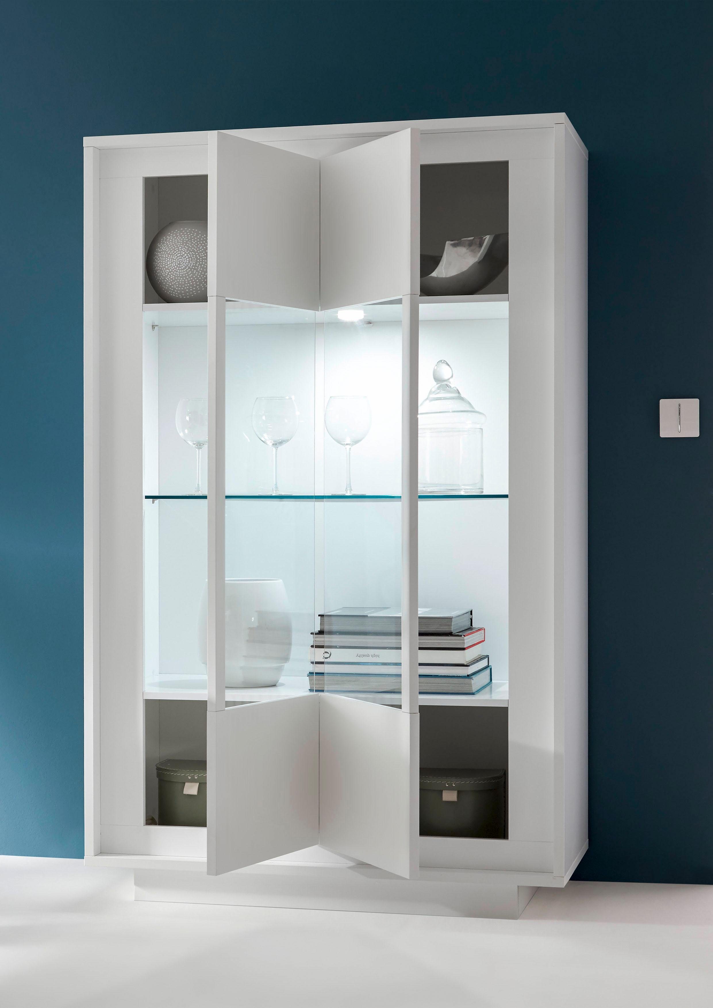 Weiss cm Sky / 171 Höhe Weiss Stauraumvitrine LC