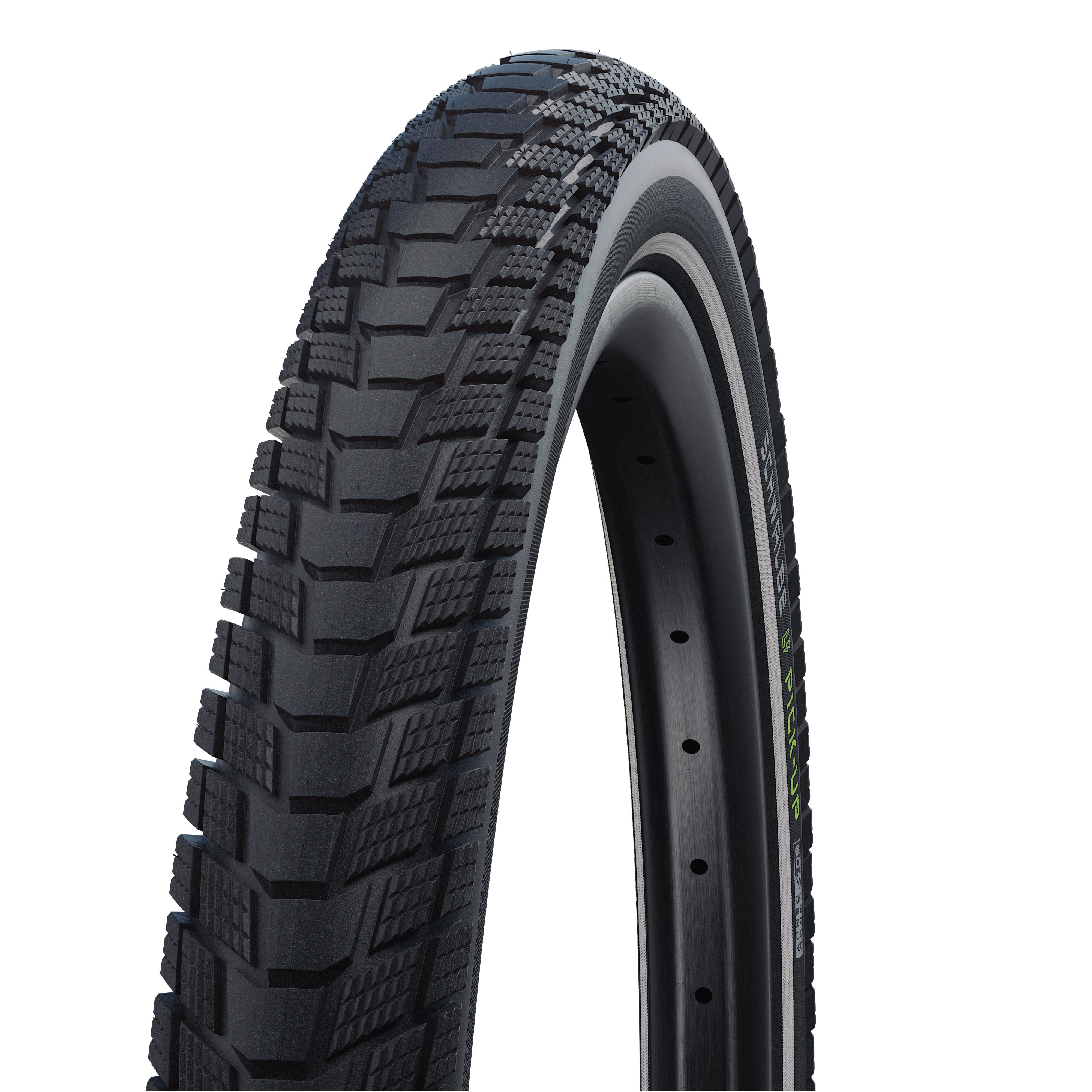 Schwalbe Fahrradreifen Schwalbe Pick-Up Шины 18x2.15" 55-355, Drahtreifen, schwarz mit, (1-tlg), mit Reflexstreifen