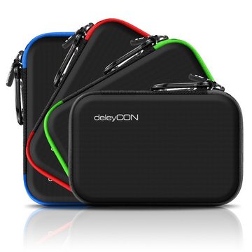 deleyCON Festplattentasche deleyCON Navi Tasche Navi Case Navigationsgerät bis 6,2" Zoll Schwarz