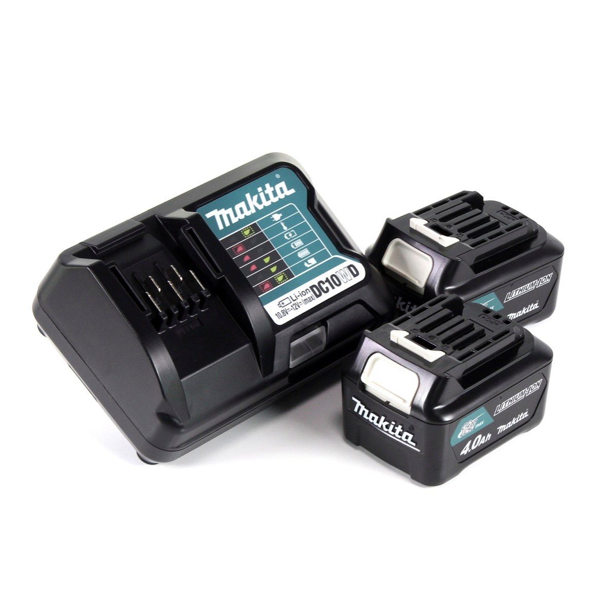 Makita Power Source Kit 12V mit 2x BL1041B Akku 4,0Ah + DC10WD Ladegerät Akkupacks – Bild 2 von 5