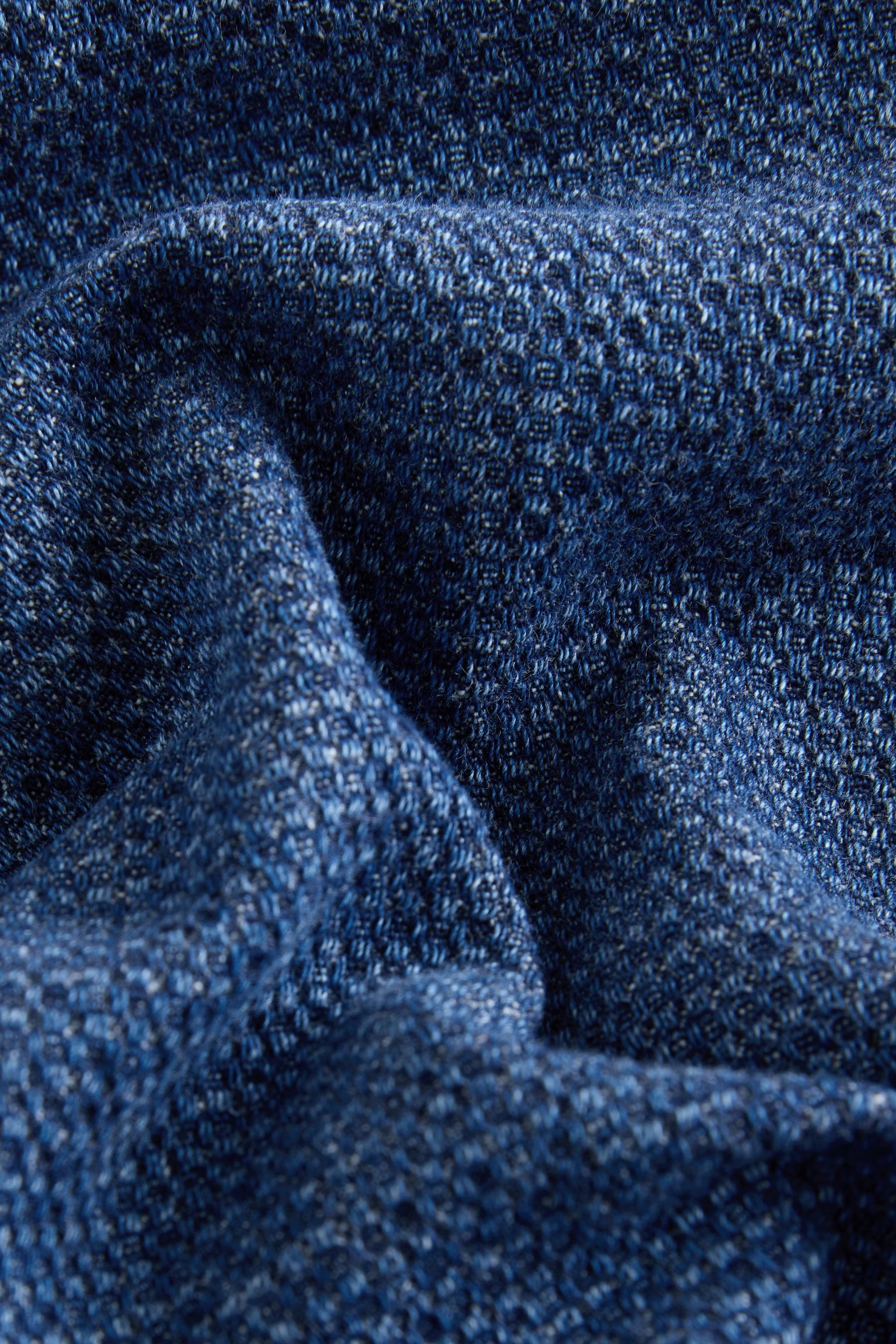 Next Jeansbluse Verkürztes Hemd mit Karomuster (1-tlg)