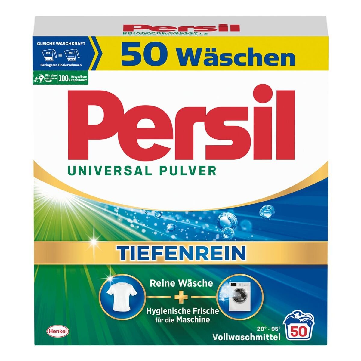 Persil Universal Pulver - Tiefenrein Vollwaschmittel (50 WL, 3,25 kg)