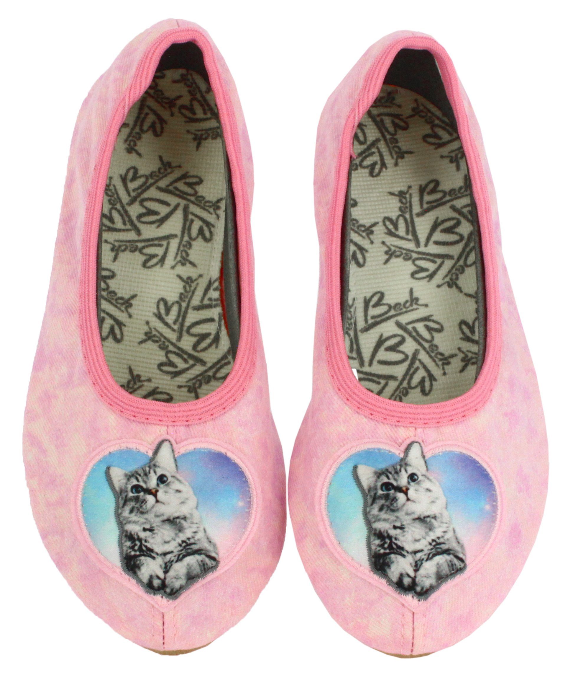 Beck Schläppchen Miez Gymnastikschuh (für Sport, Kita, Schule und Zuhause) mit rutschfester Laufsohle