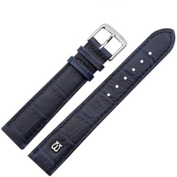 MARBURGER Uhrenarmband 24mm Leder Alligator Prägung