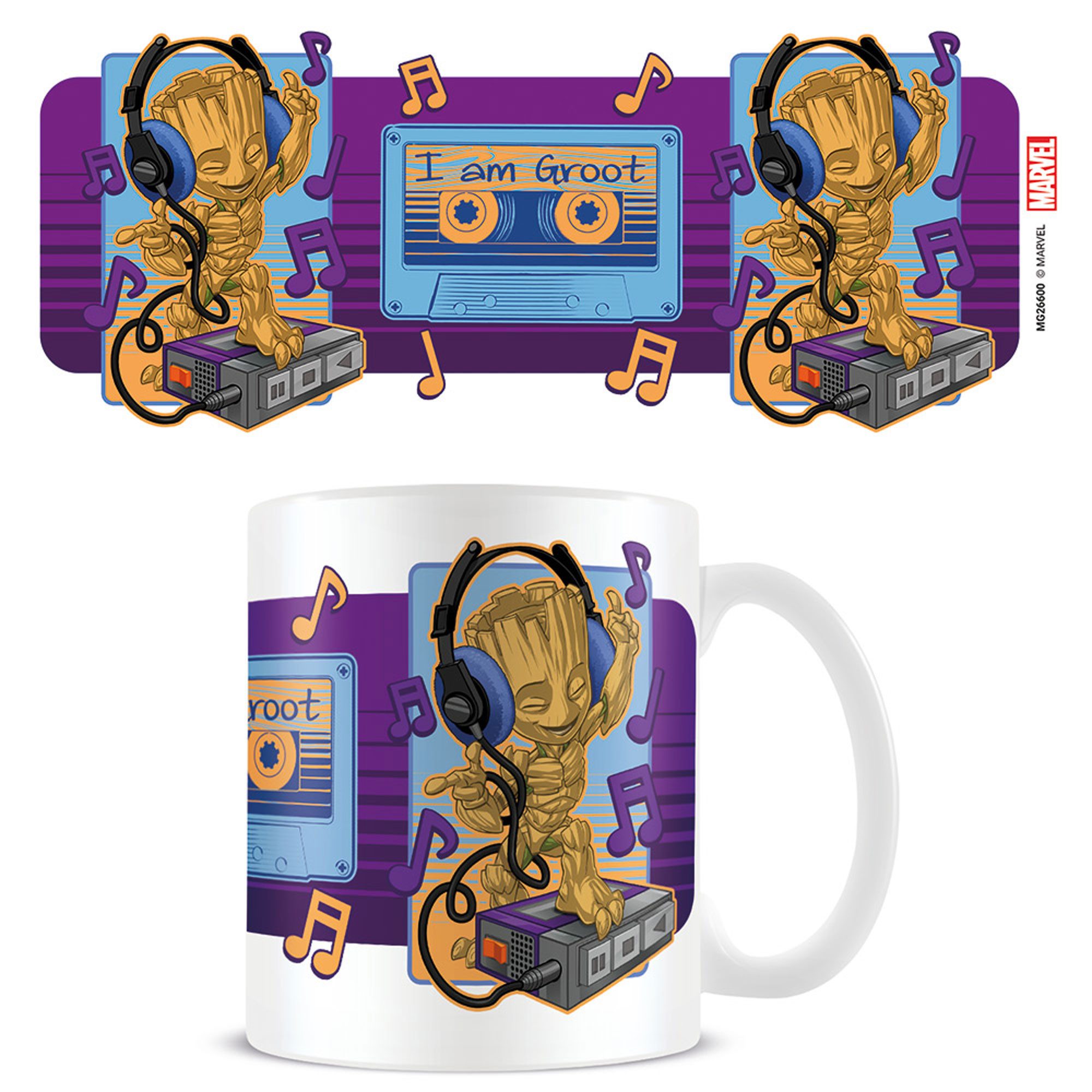 Tasse Guardians of the Galaxy - Lizenz Tassen - Groot Cassette