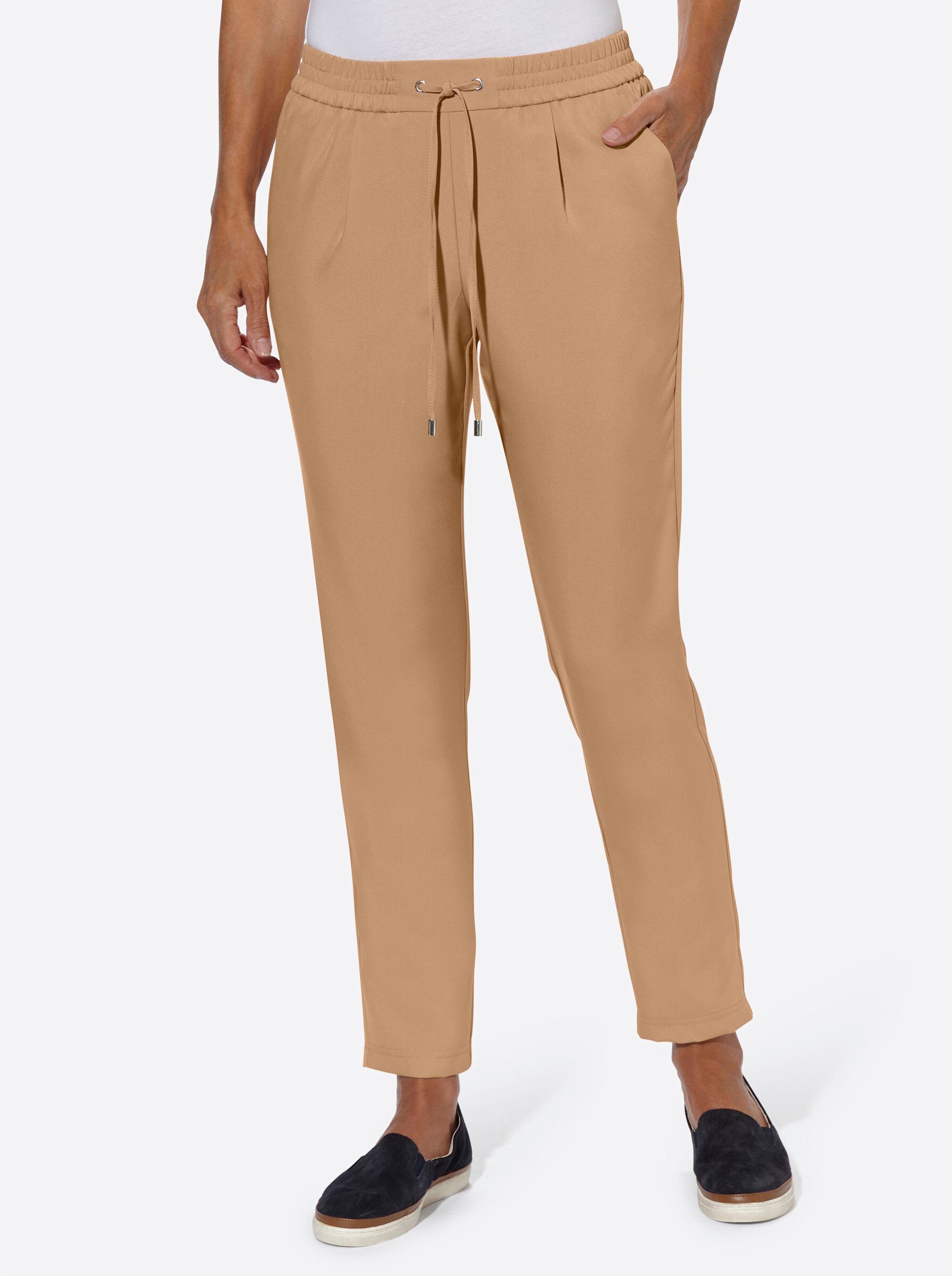 WITT WEIDEN Jerseyhose Innenbeinlänge ca. 71 cm camel