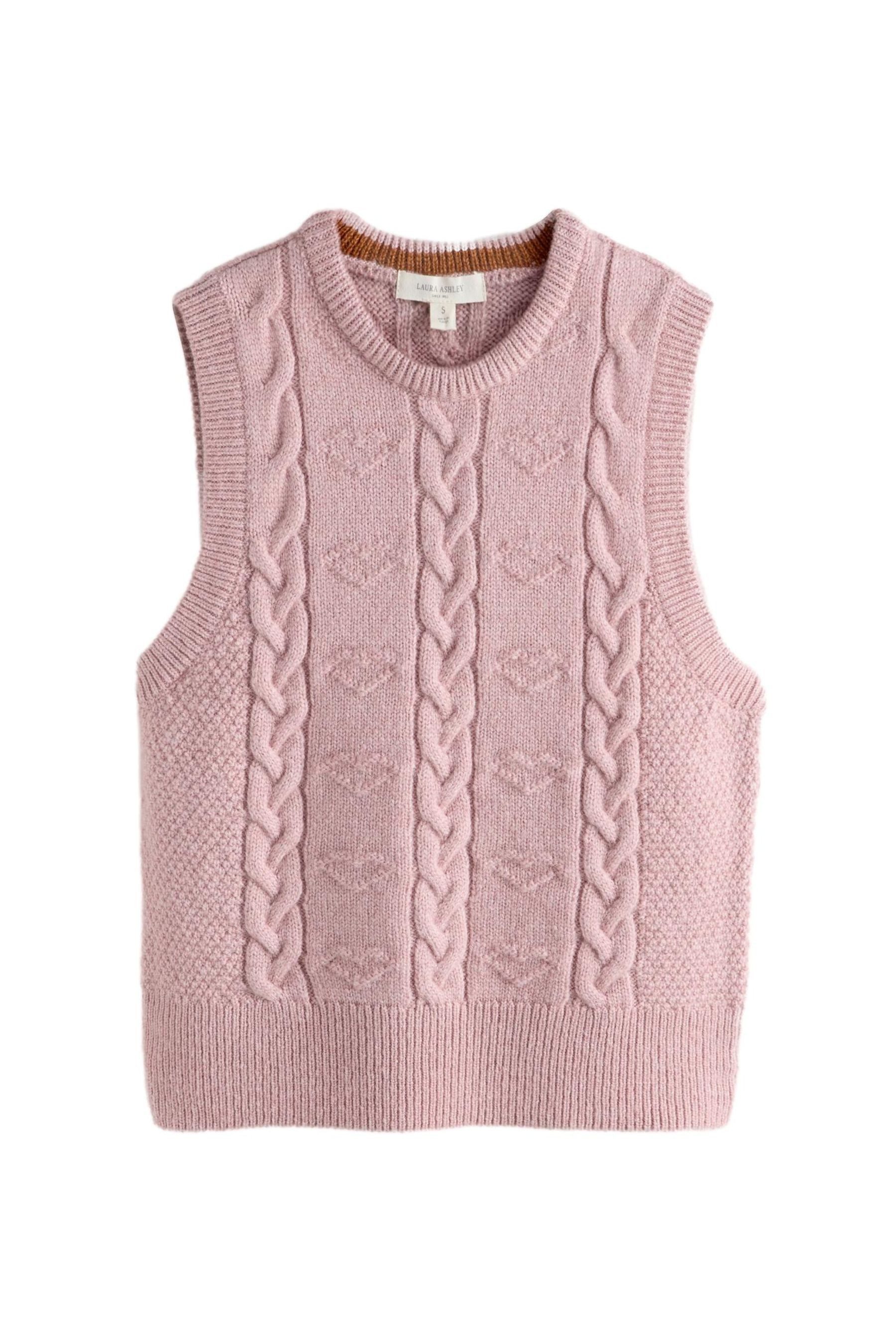 LAURA ASHLEY Stricktop Laura Ashley Gestricktes Tanktop, Herz (1-tlg)