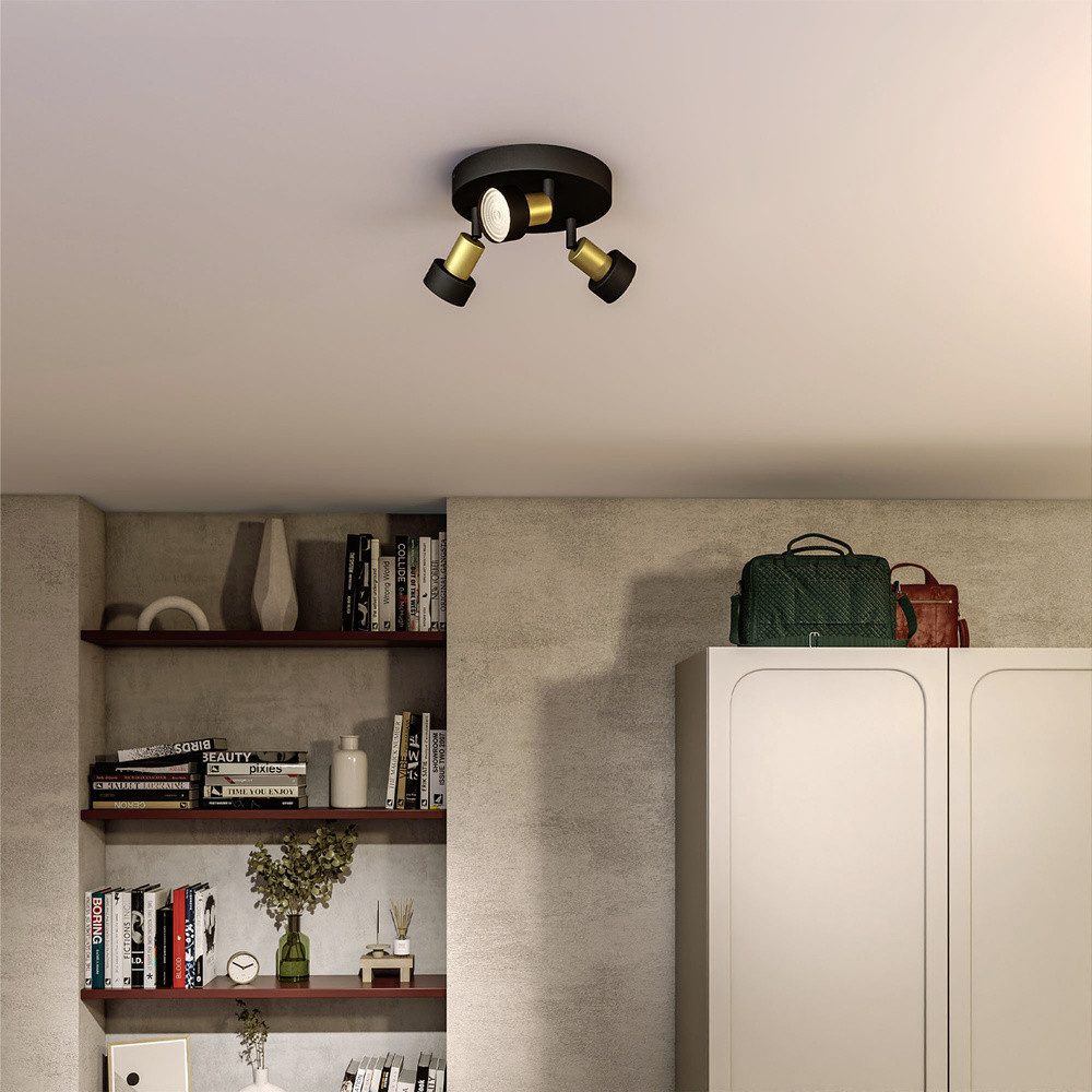 Philips Deckenleuchte Philips Conduit 8720169299955 Deckenstrahler GU10 Schwarz, Gold