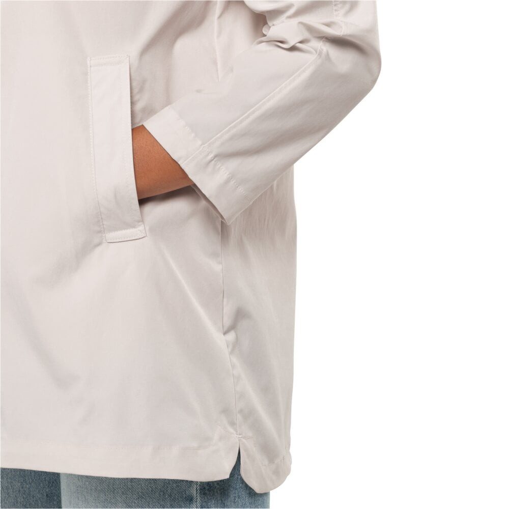 Jack Wolfskin Softshellmantel Desert Wind (winddicht, wasserabweisend) cremeweiss Damen
