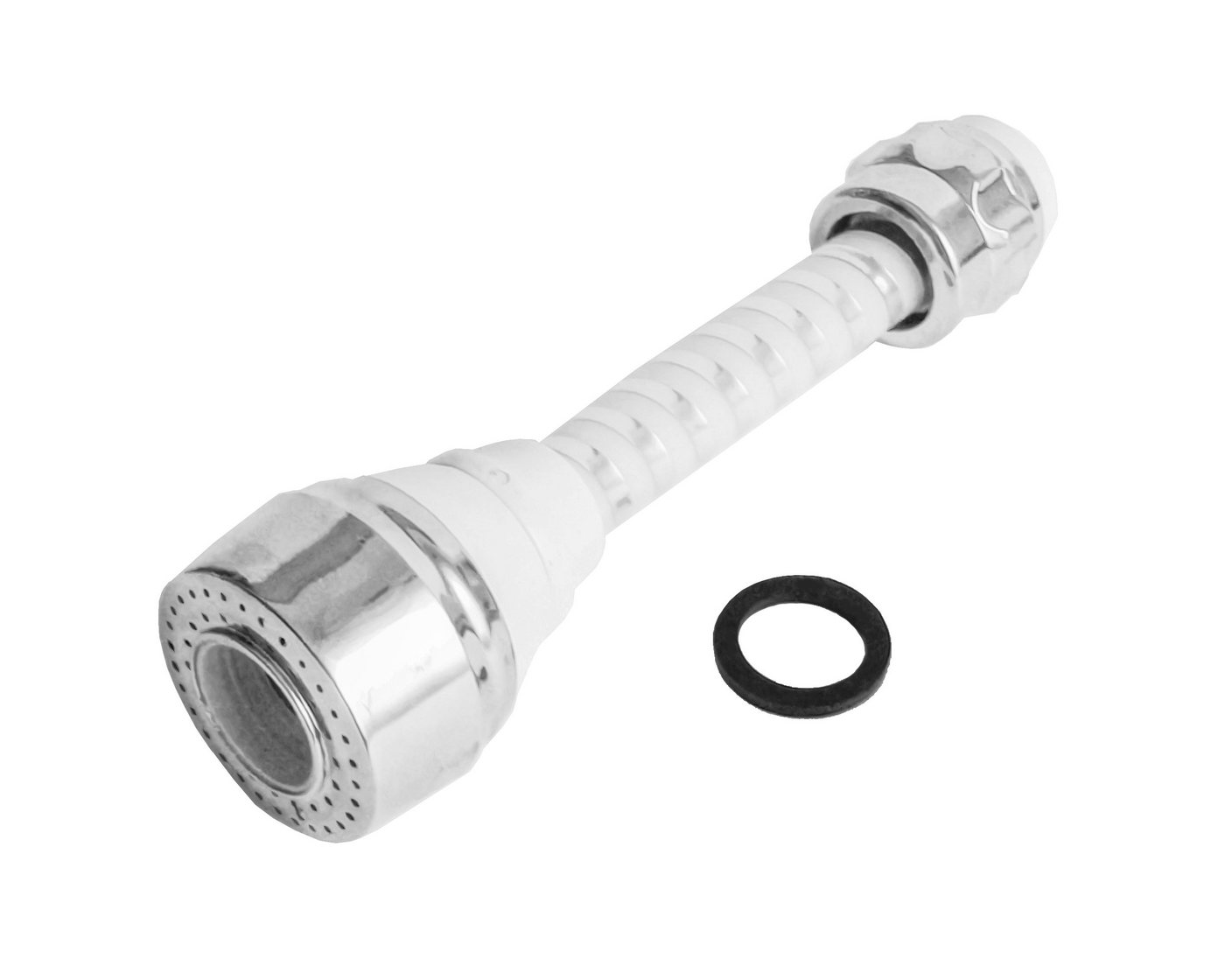 Thumbnail - Reinex Strahlregler BRAUSEKOPF Strahlregler Brause Schwenkbrause Wasserhahn-Aufsatz 37, Wassersparer 14cm lang
